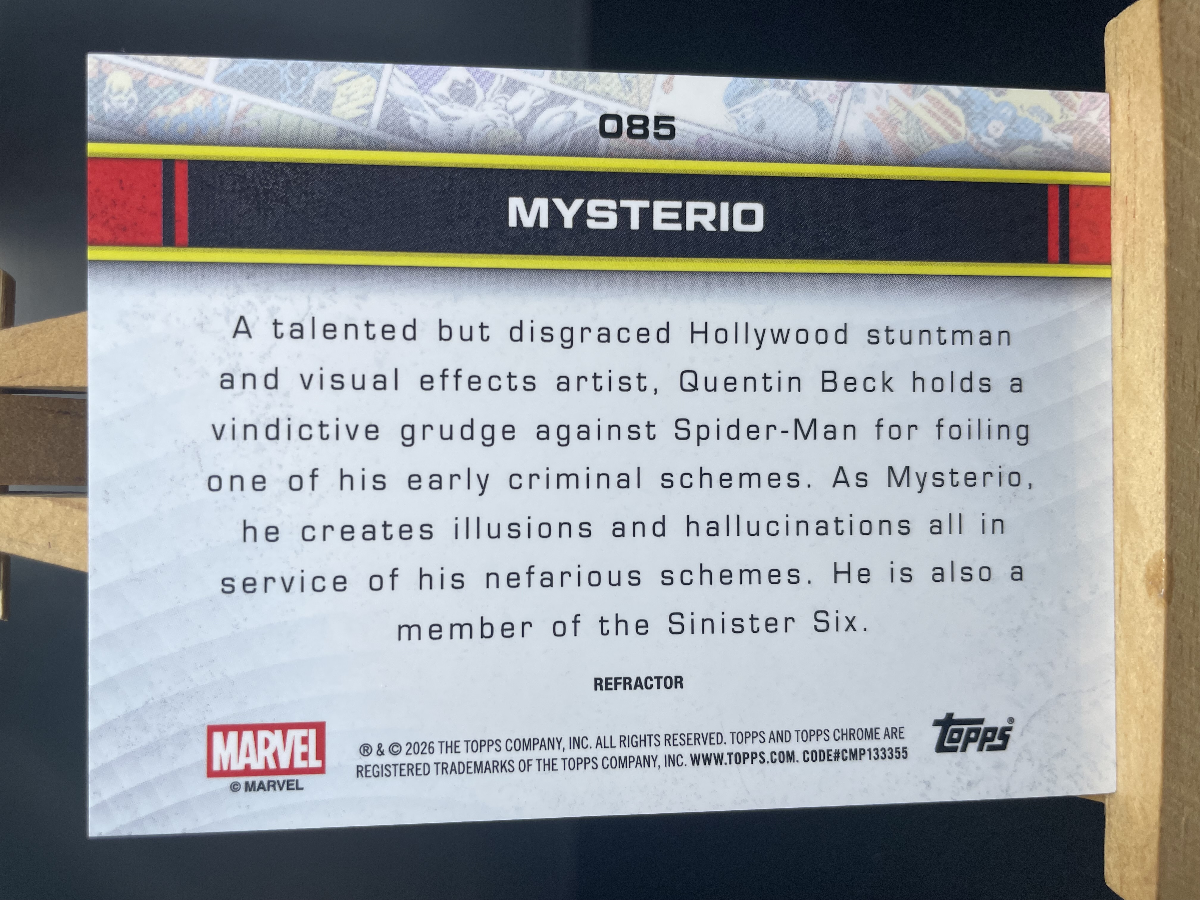 (B5)2026 TOPPS MARVEL 漫威 折射 神秘客 实卡好看 收藏凑套必备 卡品如图 !!!