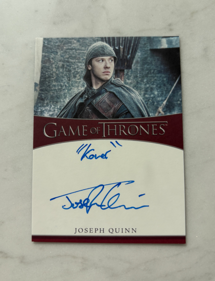2021 Other Game of Thrones Joseph Quinn HBO 权游 权利的游戏 权力的游戏 冰与火之歌 约瑟夫奎因 铭文卡签 角色Koner