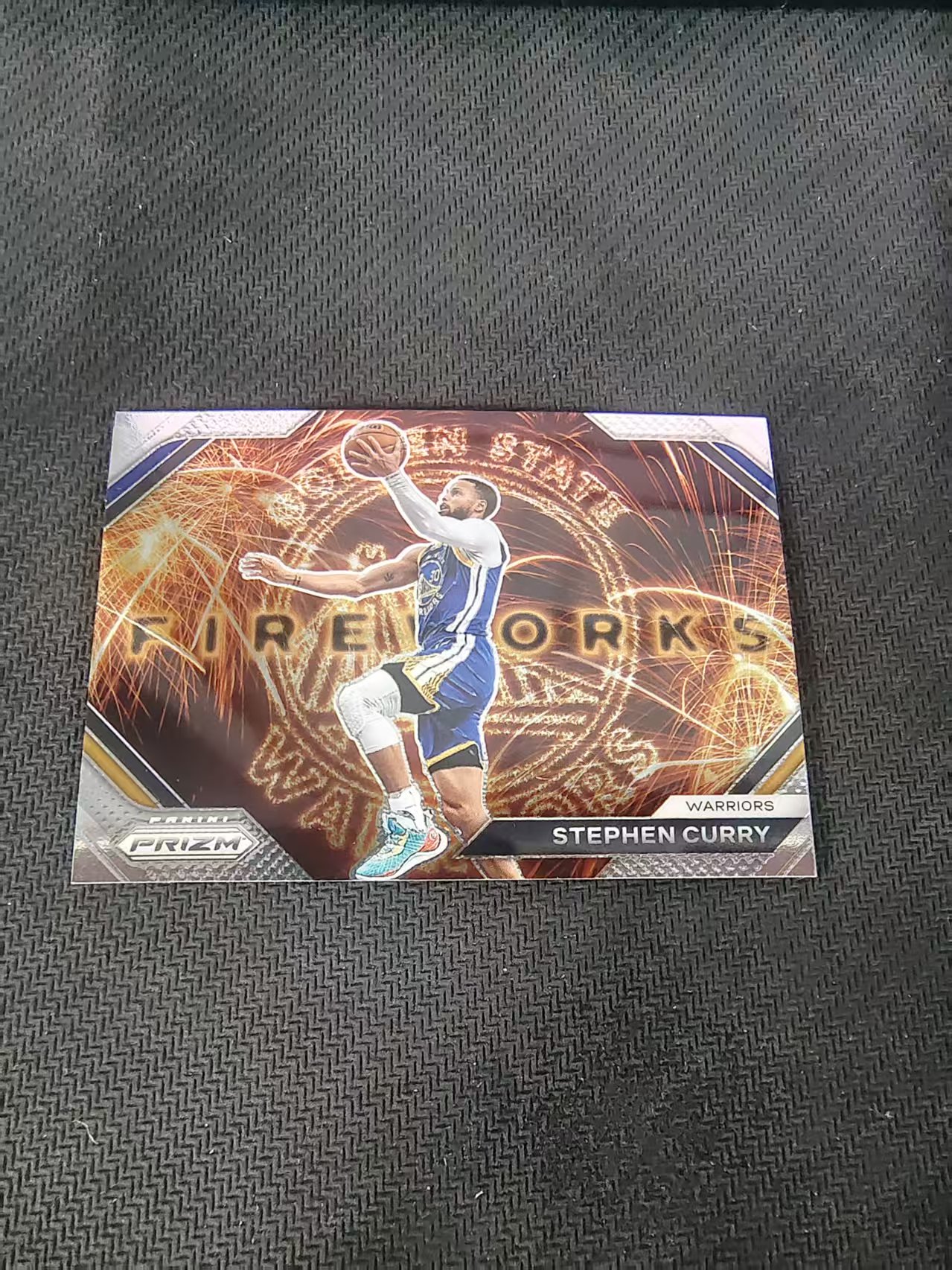 【可合并,不累计】2023-24 Panini Prizm Stephen Curry PZ 勇士 斯蒂芬 库里 烟花特卡 PZ 划痕 边角微瑕 介意勿拍 #5