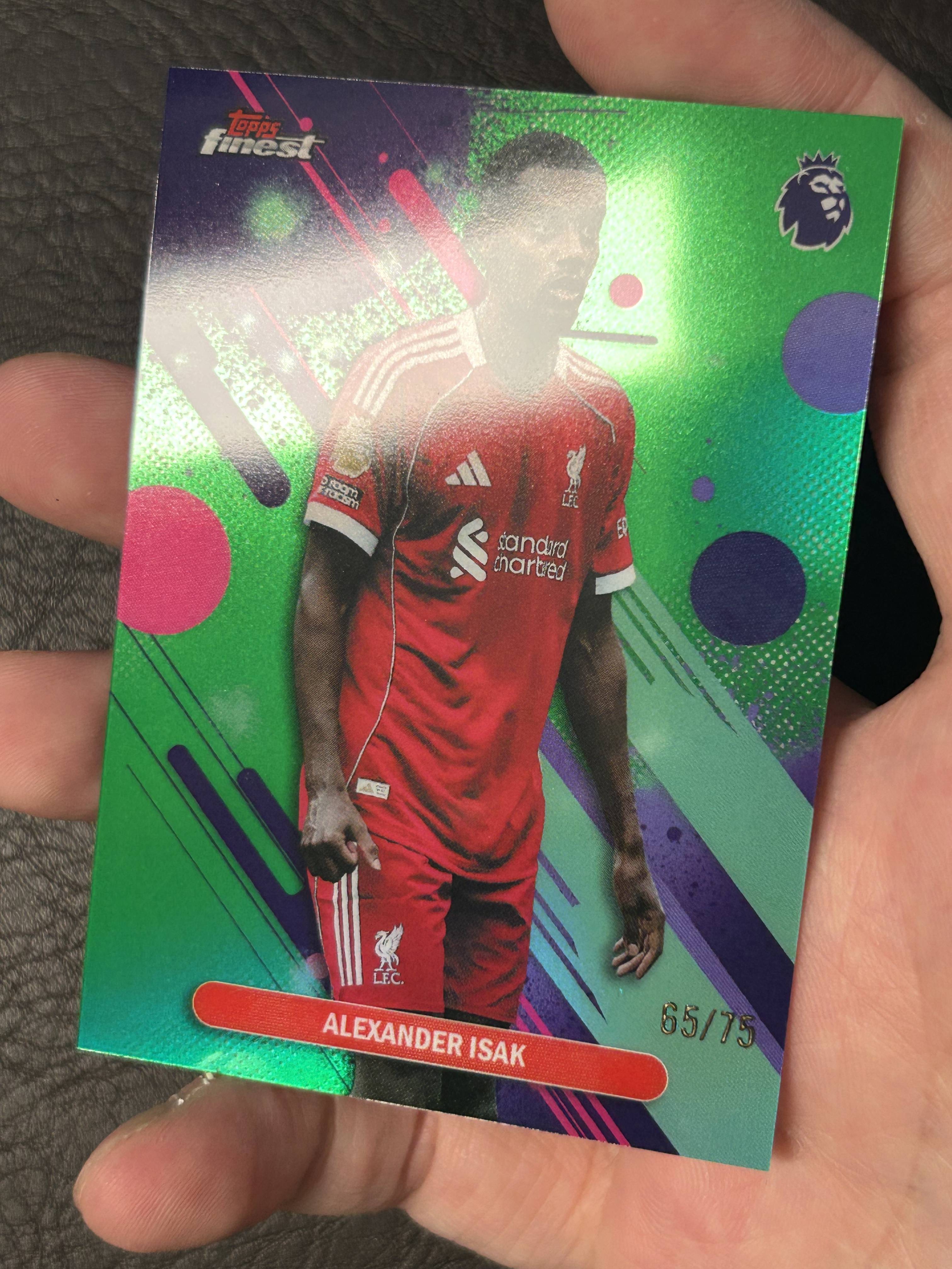 2026 Topps Finest Alexander Isak #57 英超 利物浦 瑞典 伊萨克 65/75编 一级