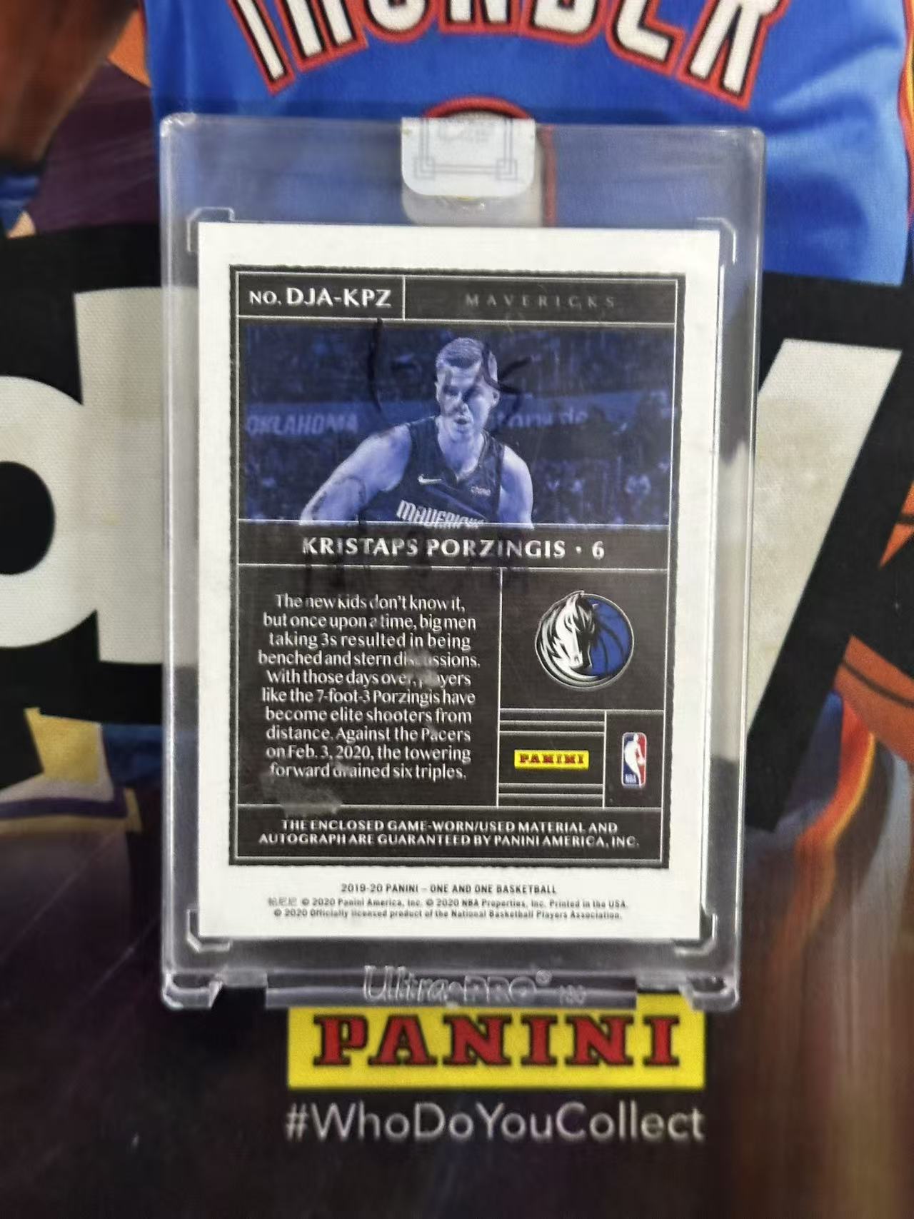 2019-20 Panini One and One Kristaps Porzingis 【小猪包代卖】99编 元年 波尔津吉斯 JA 双窗 原封砖 签字 卡签 物料 球衣