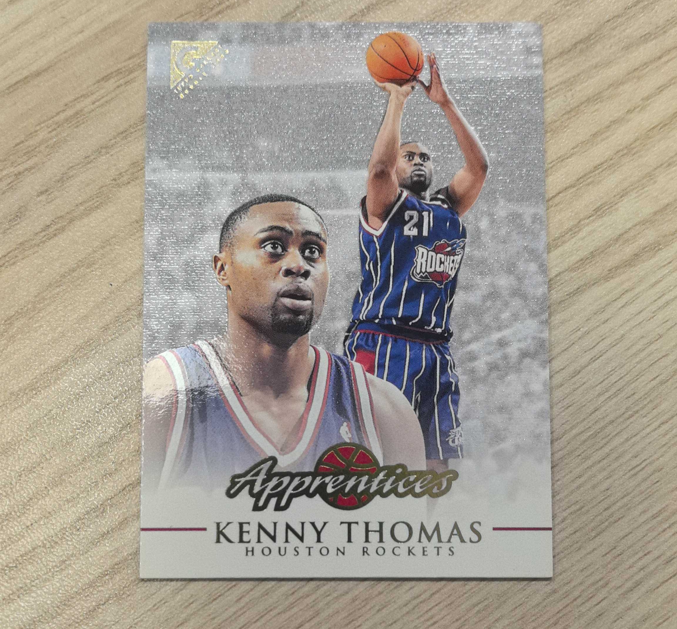 1999-00 Topps Gallery Kenny Thomas 肯尼·托马斯 经典油画卡 画廊卡 Apprentices 先后效力于火箭、76人和国王 硬通货 极具收藏价值