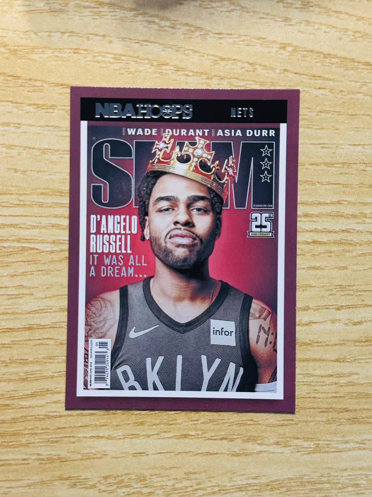 2021-22 Panini NBA Hoops D'Angelo Russell 嘿嘿代卖 德安吉洛 拉塞尔 杂志 特卡 篮网 水拉 收藏必备