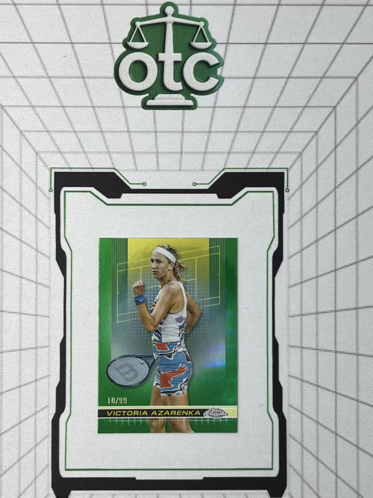 2024 Topps Chrome Victoria Azarenka 【盎司收藏】网球 维多利亚 阿扎伦卡 99编 绿折 白俄罗斯 最高排名世界第1 澳网女单冠军 JJ27