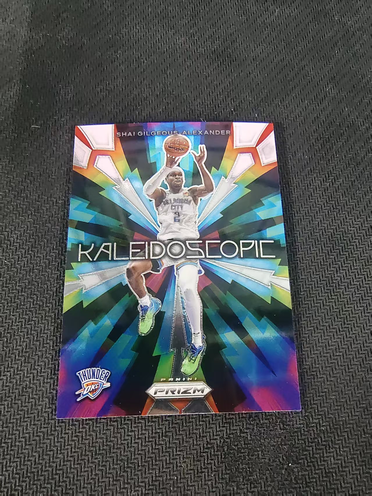 【可合并,不累计】2023-24 Panini Prizm Shai Gilgeous-Alexander 雷霆 亚历山大 万花筒特卡 PZ 划痕 边角微瑕 介意勿拍 #13