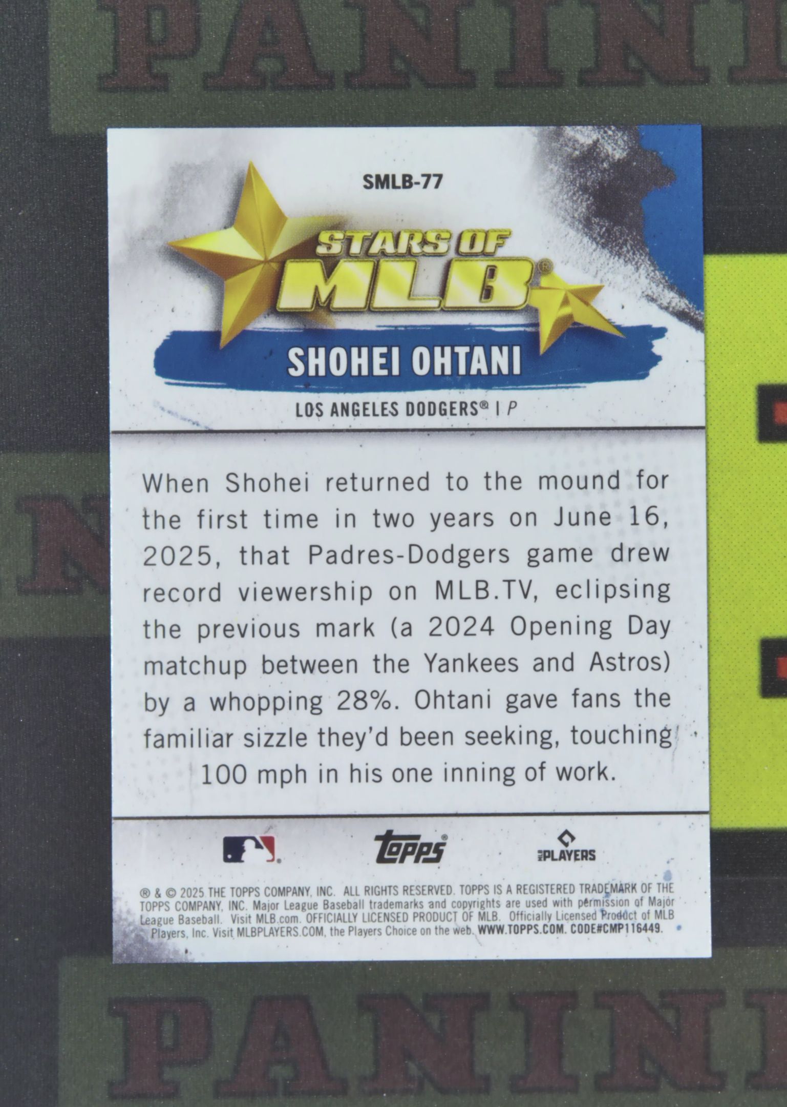 2025 Topps Update Shohei Ohtani Nirvana Project 大谷翔平 洛杉矶道奇 星星特卡 折射 独占 卡品如图 收藏必备 吴¥