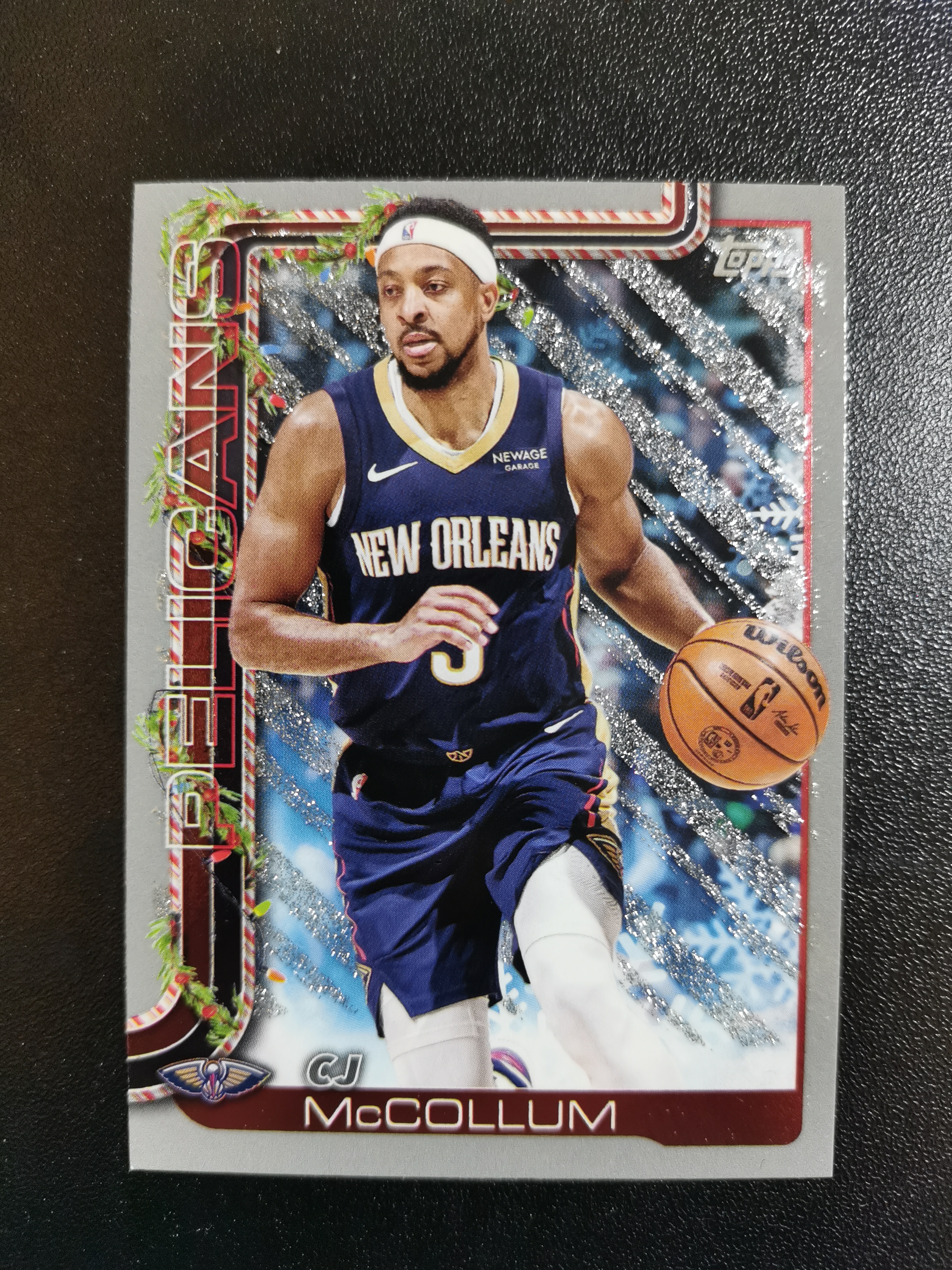 2025 Topps Holiday CJ McCollum CJ麦科勒姆 鹈鹕 折射 收藏凑套 卡品如图 免费代拍(XS003)