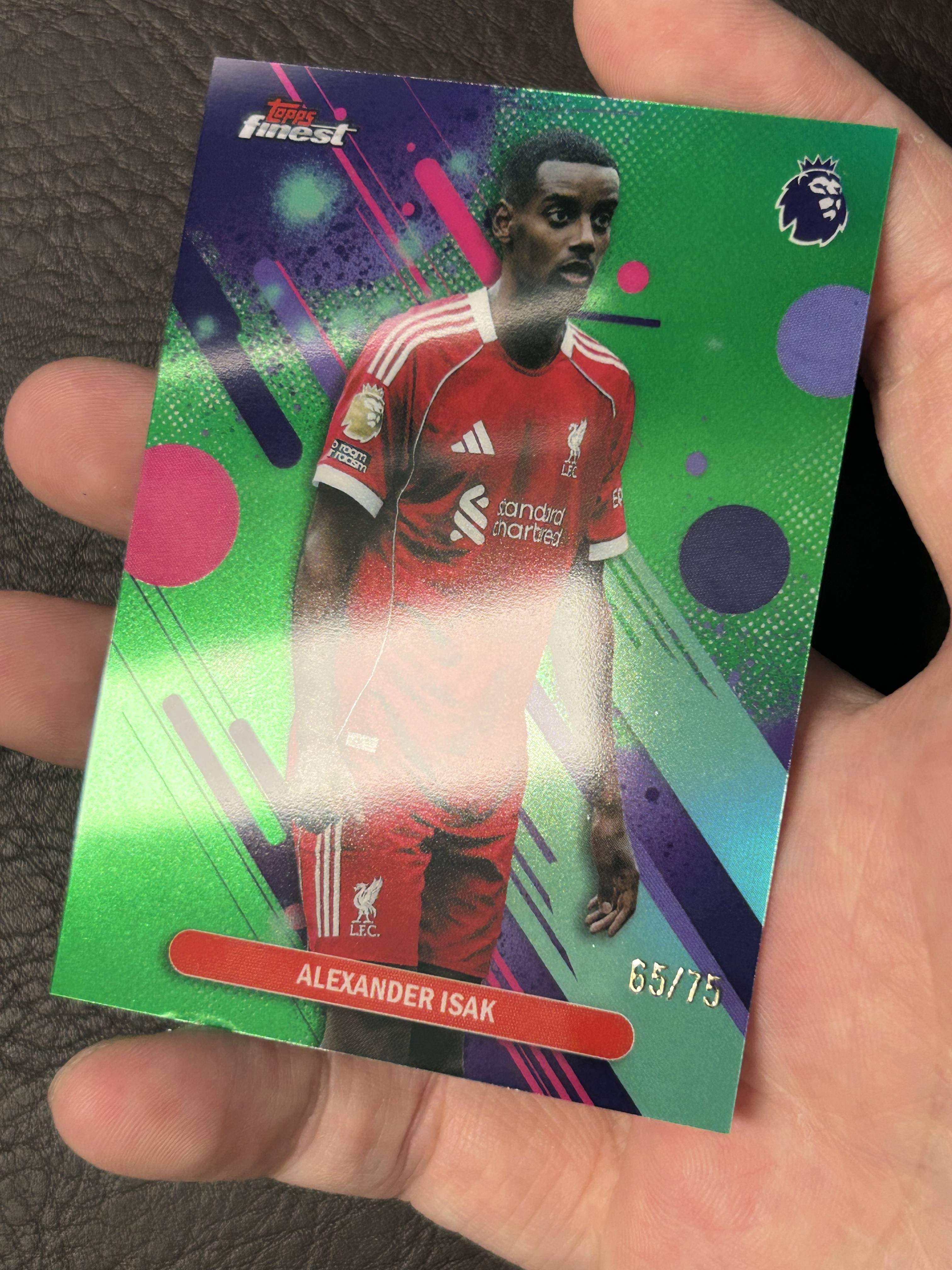 2026 Topps Finest Alexander Isak #57 英超 利物浦 瑞典 伊萨克 65/75编 一级