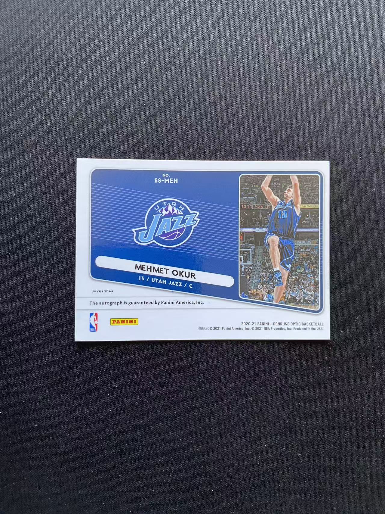 2020-21 panini donruss optic mehmet okur 杜蕾斯 爵士 梅米特 奥库 签字 SS签 红mojo折 折射【king#14】