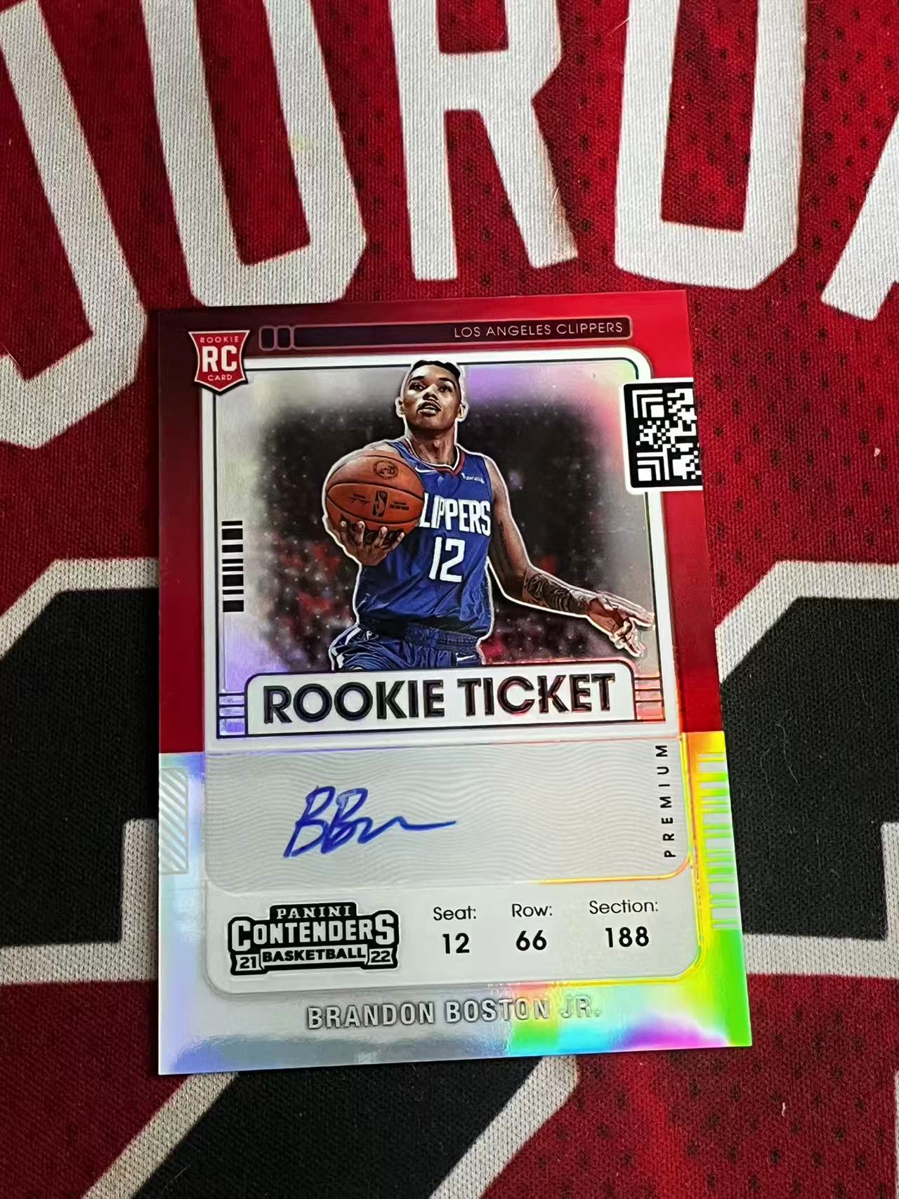 【接寄拍】2021-22 PANINI CONTENDERS 球票系列 快船 新秀RC BB 小布兰登波士顿 签字卡 卡签 正新秀球票 银折 折射 本赛季数据大爆发【烂臭嘴拍卖】