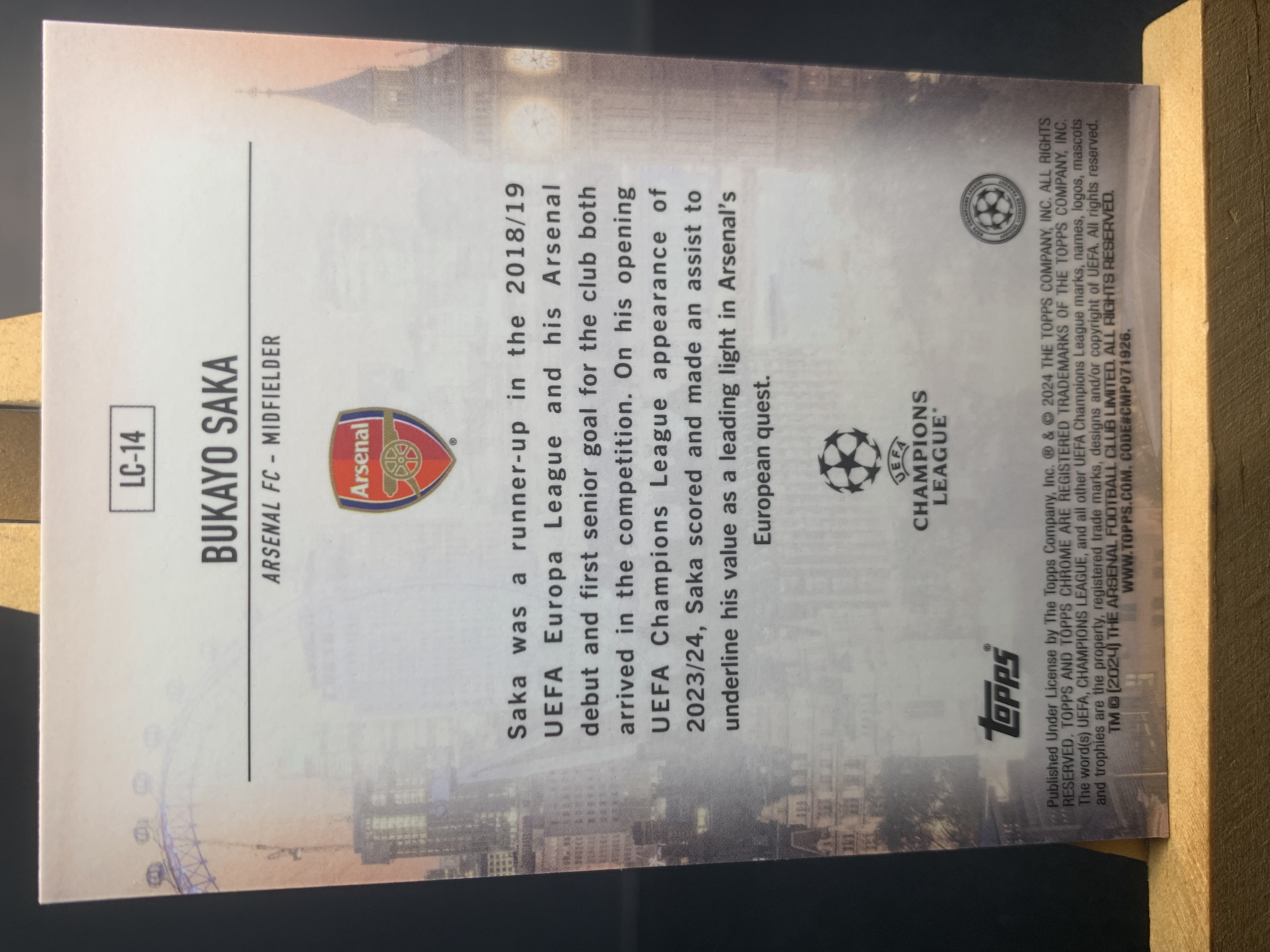 (S7)2025 TOPPS 地标 折射 布卡约 萨卡 实卡好看 收藏凑套必备 卡品如图 !!!