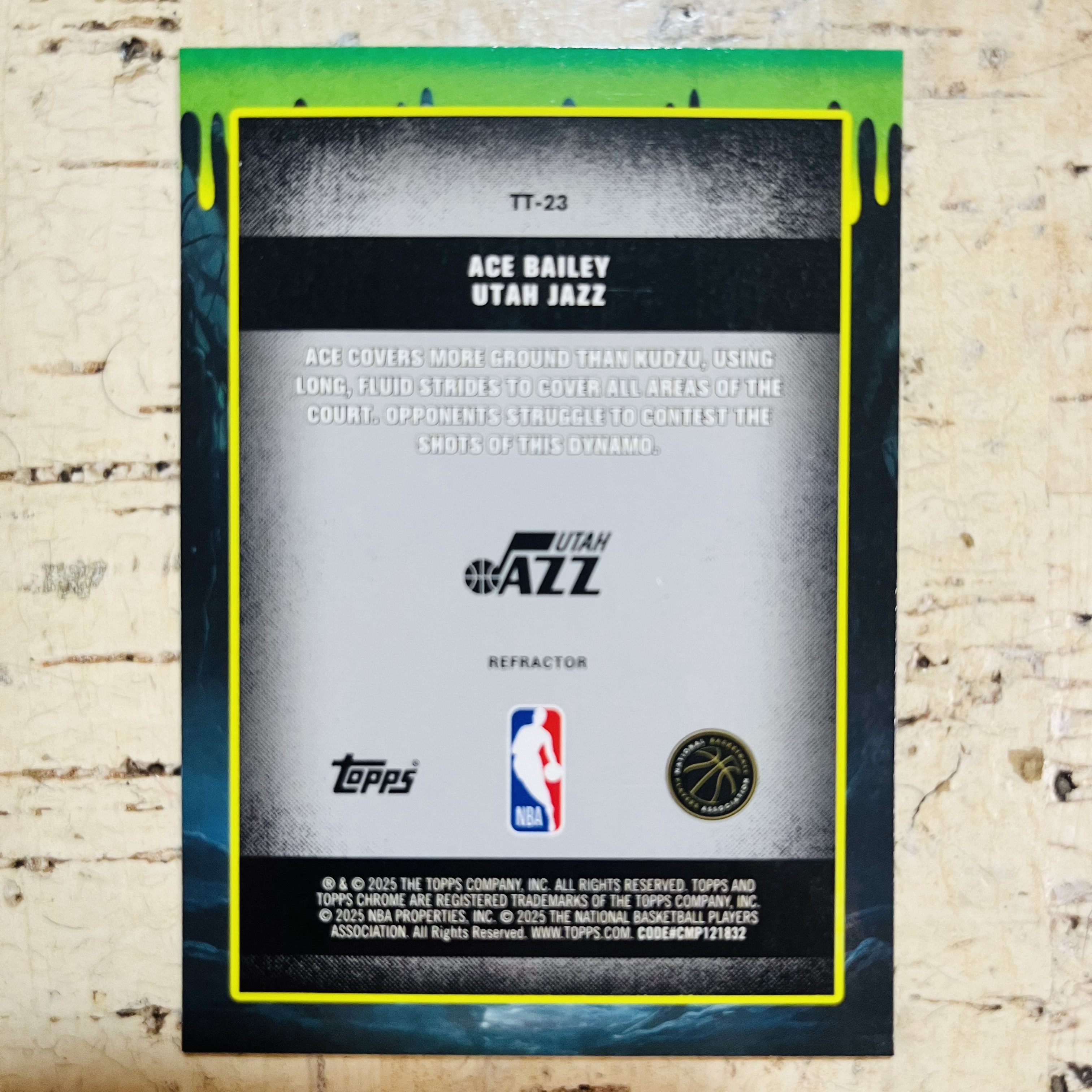 2025-26 Topps Chrome ACE Bailey RC 新秀 爵士 艾斯 贝利 正银折 银折射 tall tales 巨人传说 特卡【小卡迷拍卖 可累积半年】