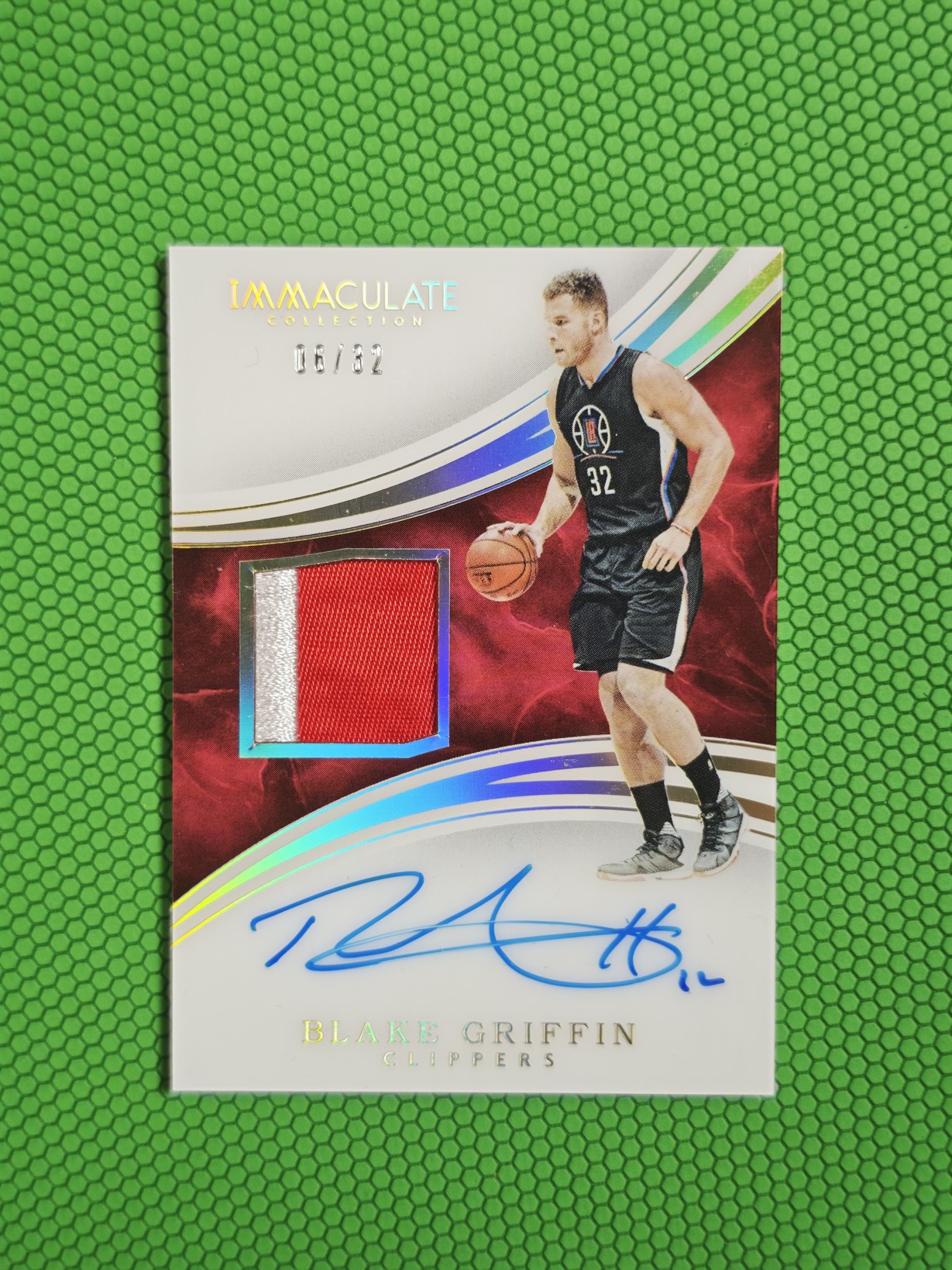 2015-16 Panini Immaculate Blake Griffin 快船 布雷克格里芬 白魔兽 32编NPA 镜面卡签 签了背号 只出了3年 瑕疵如图 介意勿拍