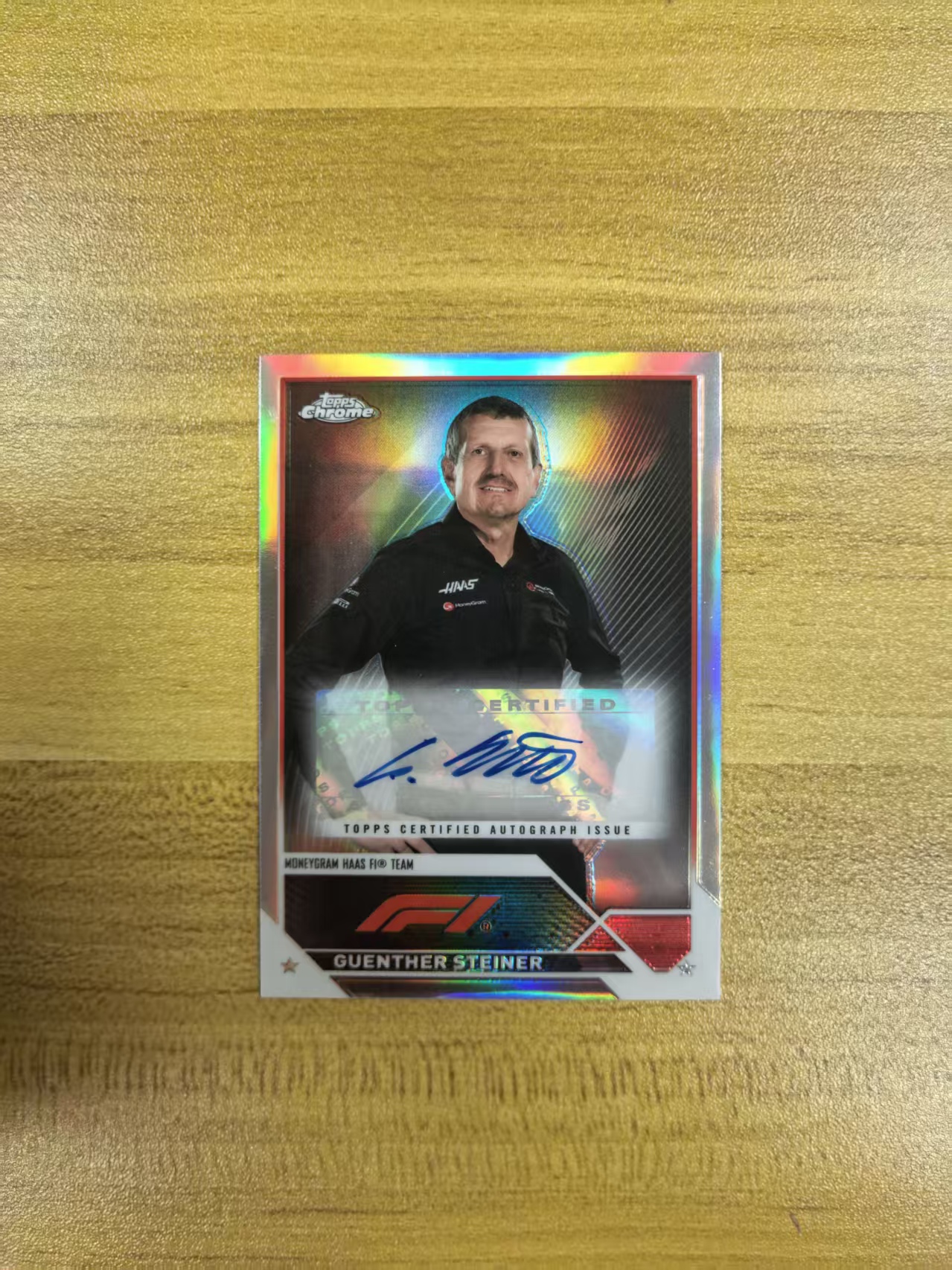 2022 Topps Chrome Guenther Steiner F1 施泰纳 银折 签字 lxy123