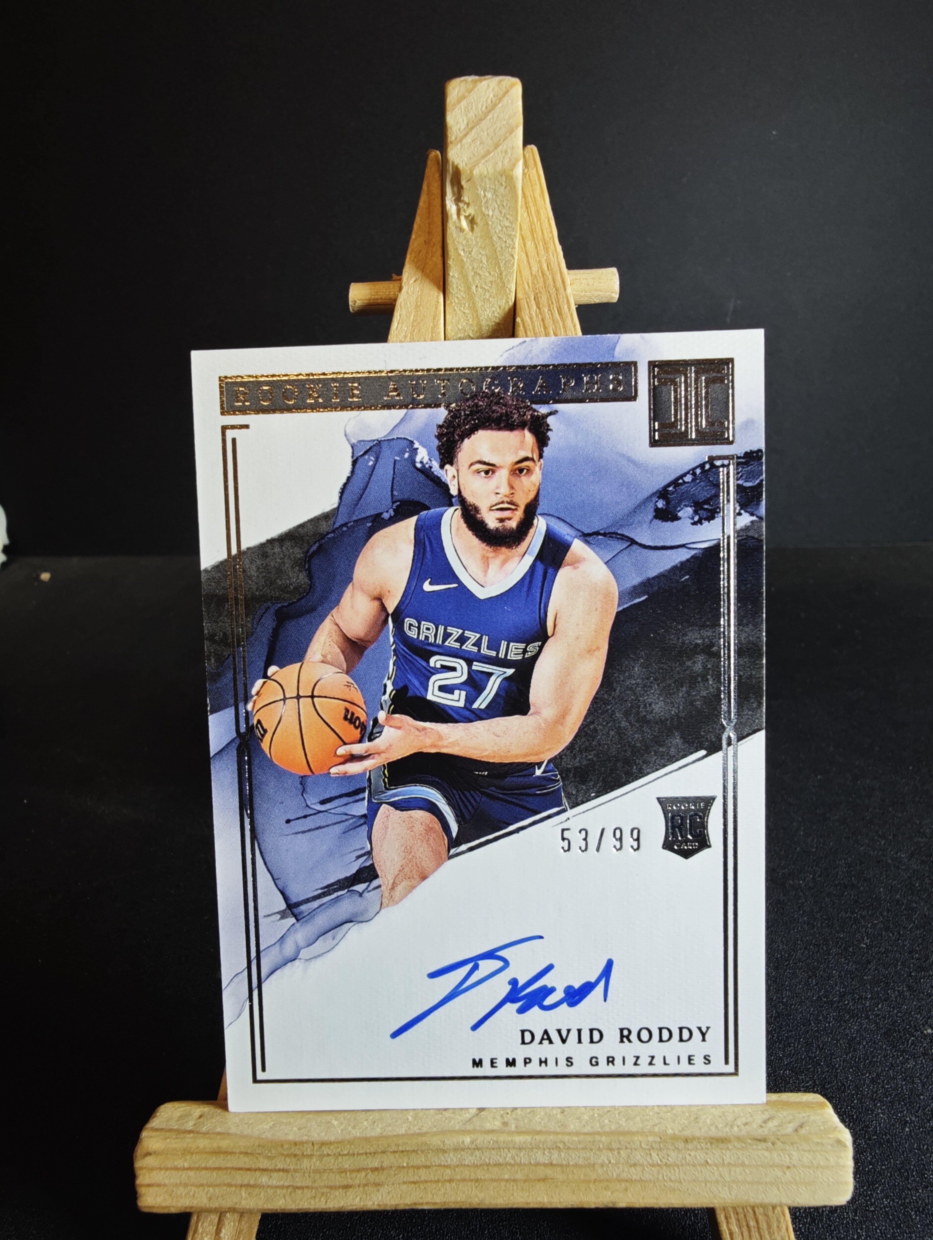 2022-23 Panini Impeccable David Roddy RC 小真金 签字 卡签 大卫 罗迪 新秀 99编 卡品如图 杰瑞11.15 卡品如图