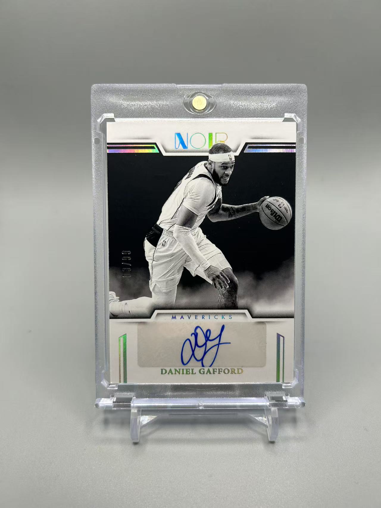 2024-25 Panini Noir Daniel Gafford 【灰灰代拍】全新 末年 诺尔 丹尼尔 加福德 /99编 签字 独行侠 ryan
