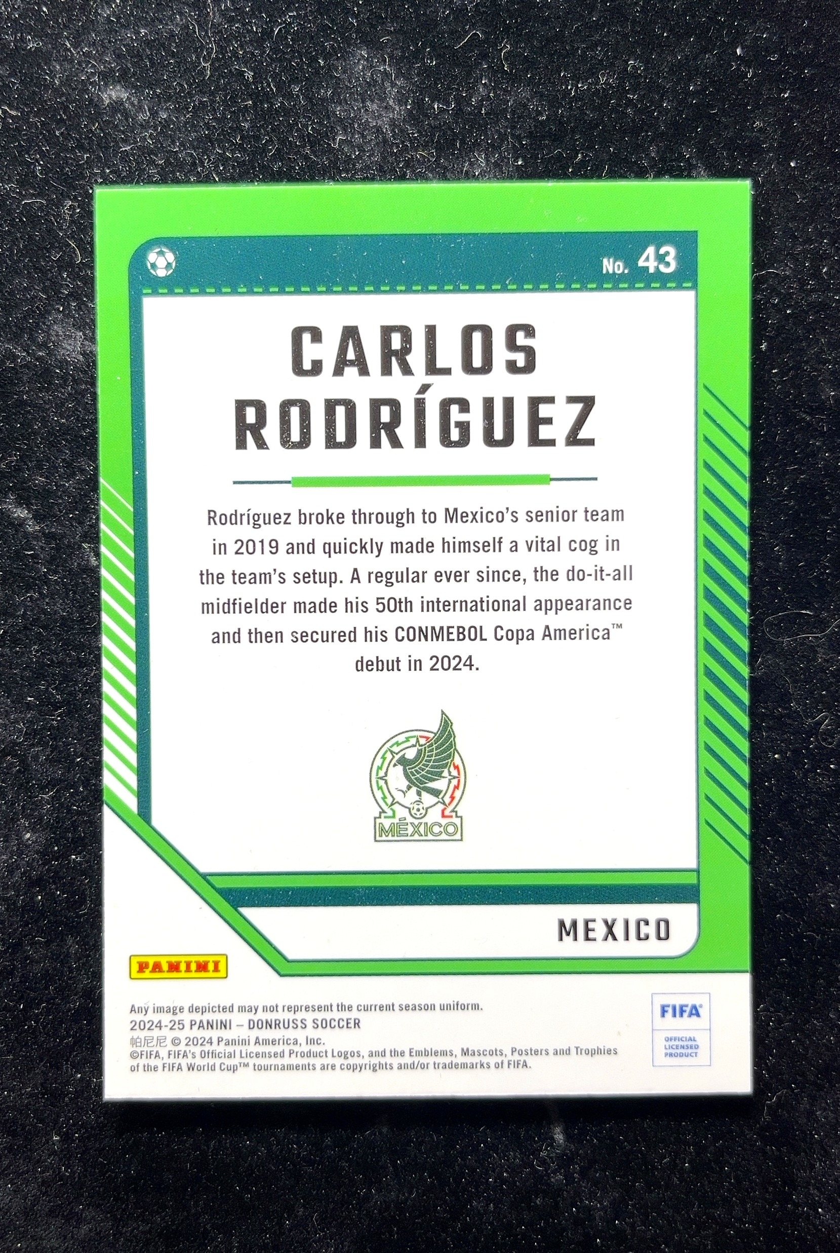 【小白1%代卖】2024-25 Panini Donruss Optic O版 Optic 0 Carlos Rodriguez 卡洛斯·罗德里格斯 卡品如图 高价值 #43 MEXICO 0702