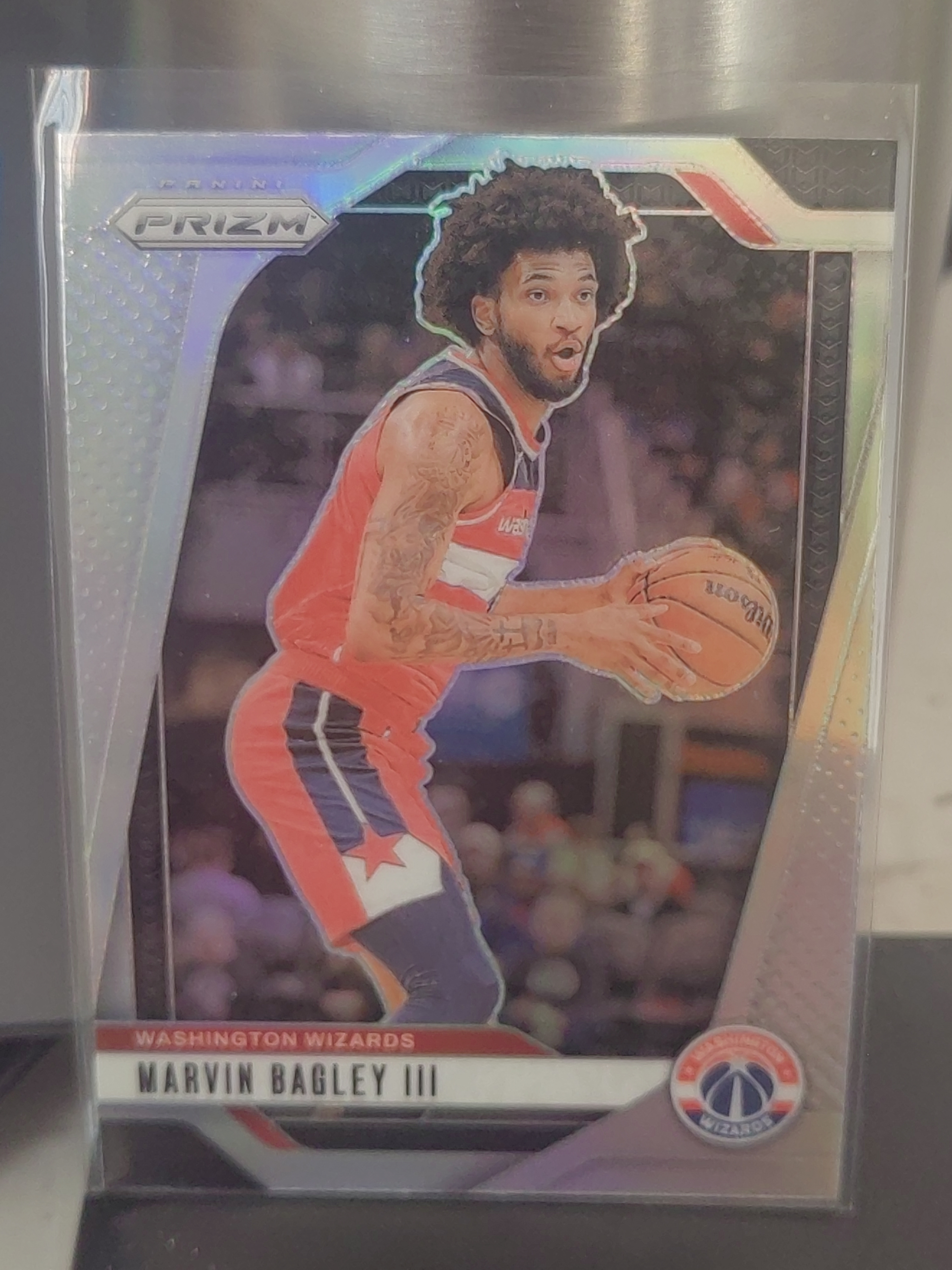 2024-25 Panini Prizm Marvin Bagley III PZ 银折 马文·巴格利三世 奇才 篮 白边白角 不保卡品 卡品如图