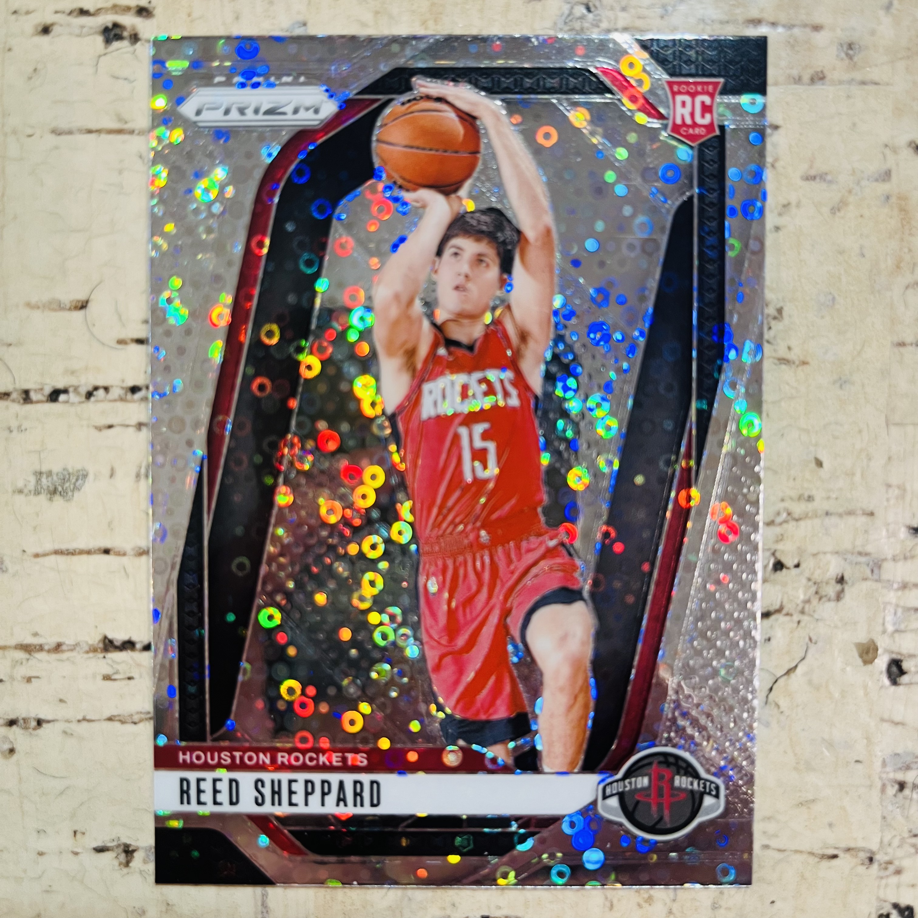 2024-25 Panini Prizm Reed Sheppard RC 新秀 火箭 谢天谢地 谢泼德 银泡泡折 disco折 稀有折射 凑彩虹必备【小卡迷拍卖 可累积半年】