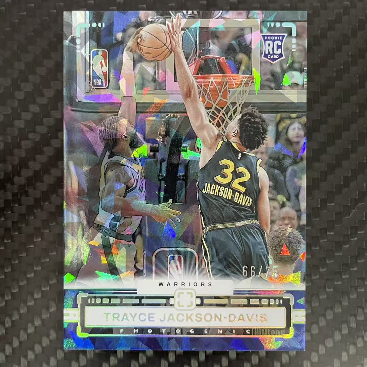2023-24 Panini Photogenic Trayce Jackson Davis RC 【杰克森拍卖】特雷斯 杰克逊 戴维斯 勇士 新秀 75编 碎冰折 雕哥