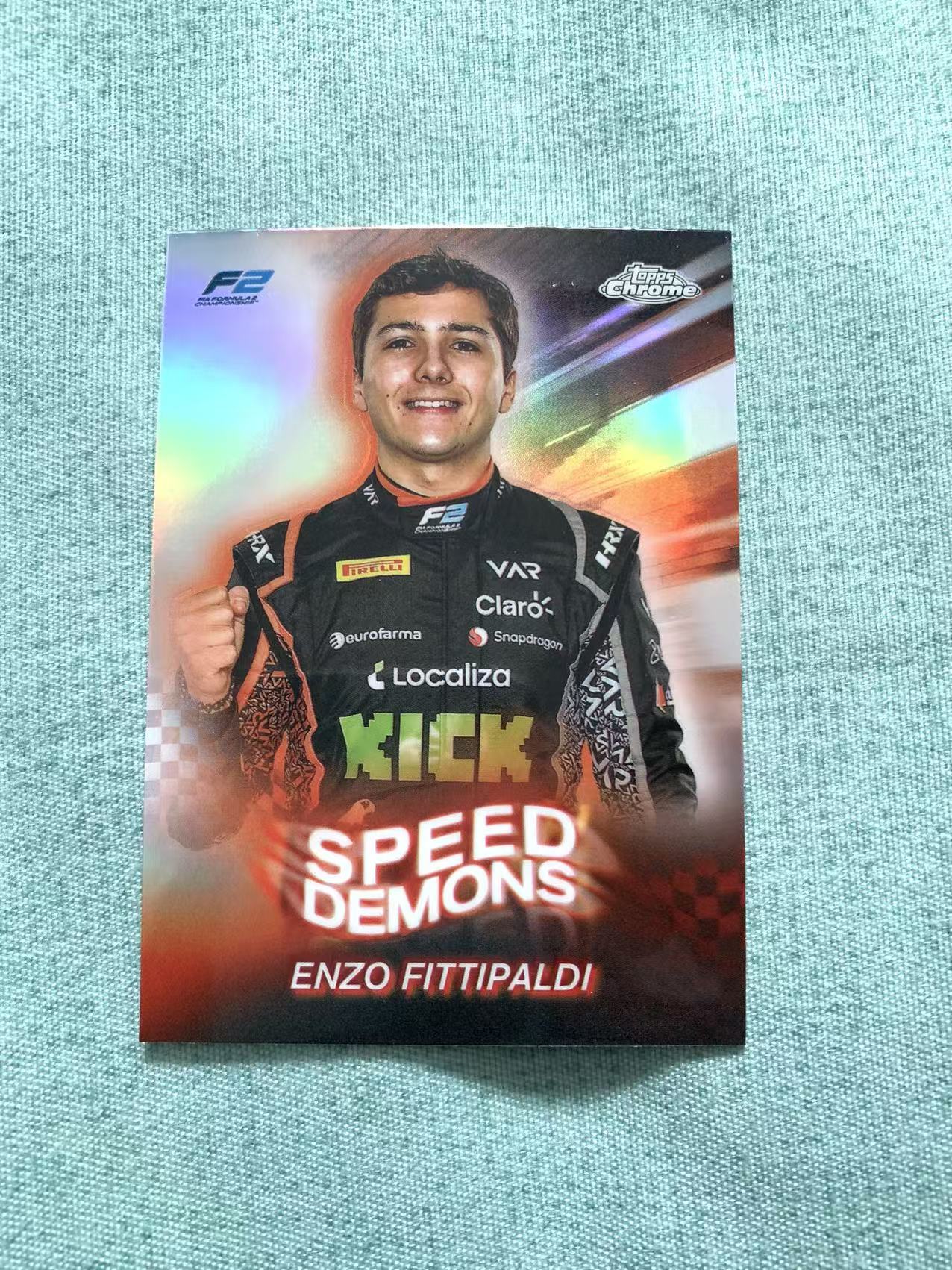 2024 Topps Chrome F1 F2 Enzo Fittipaldi 恩佐 菲蒂帕尔迪 速度恶魔特卡 银折 折射 问问