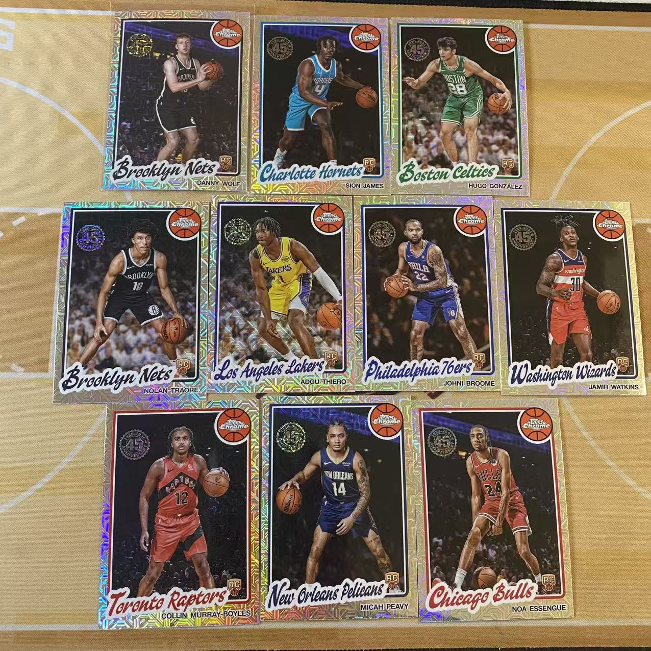 撸卡厮 Lukas 2025 topps chrome 插放 mojo折 科林 默里 博伊尔斯 詹姆斯 沃尔弗 新秀折 带队 打包(青)