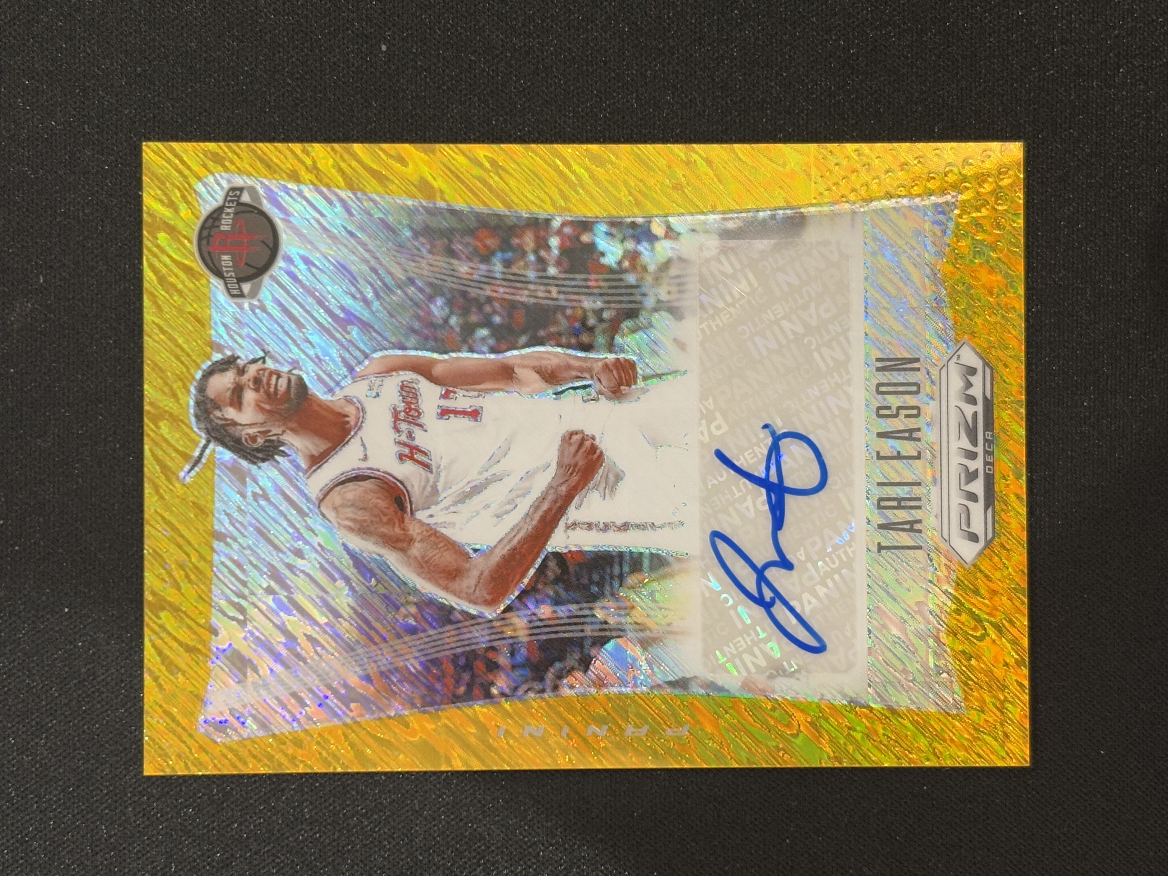2023-24 Panini Prizm Tari Eason PZ Deca 塔里伊森 金shimmer折 签字 05/10编 - sj