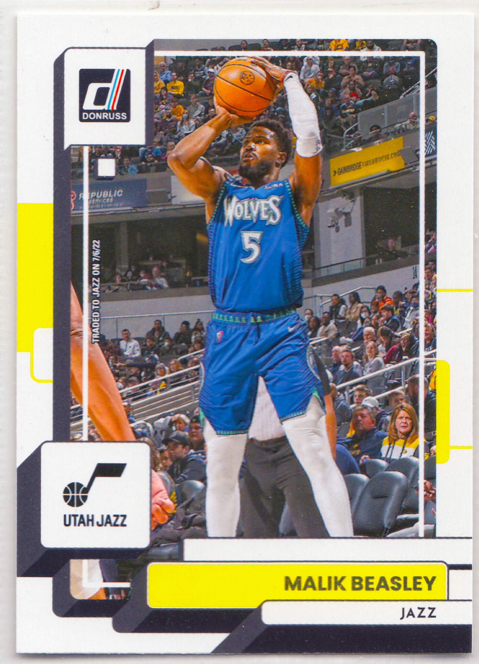 【ABC1 Card Market】2022-23 Panini Donruss Malik Beasley 马利克 比斯利 Utah Jazz 犹他爵士 Base Set 基础卡 #193 DS12973