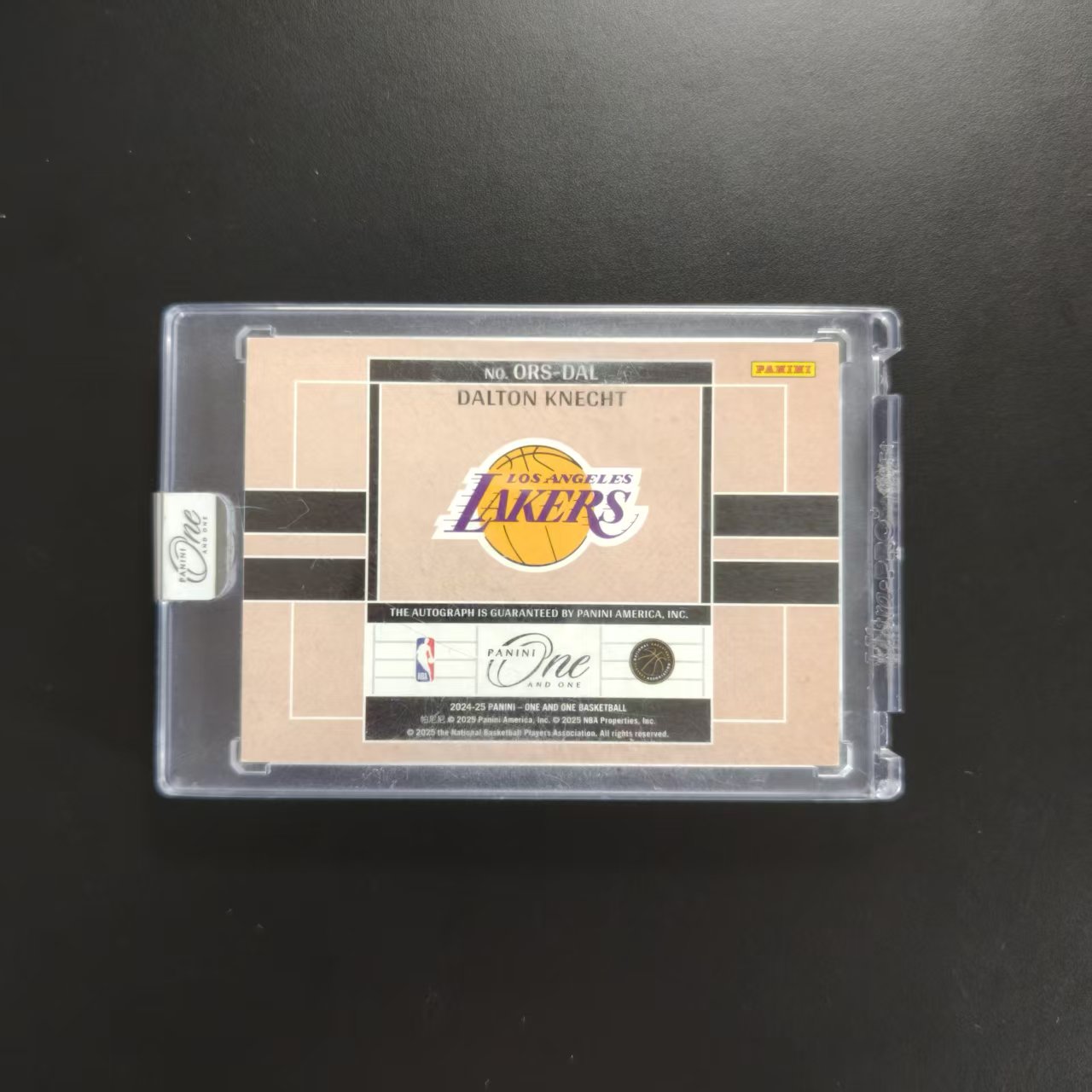 2024-25 Panini One and one Dalton Knecht 克内克特 卡签 24编 詹姆斯 东契奇 队友 RC 新秀 数据签 原封砖 OAO