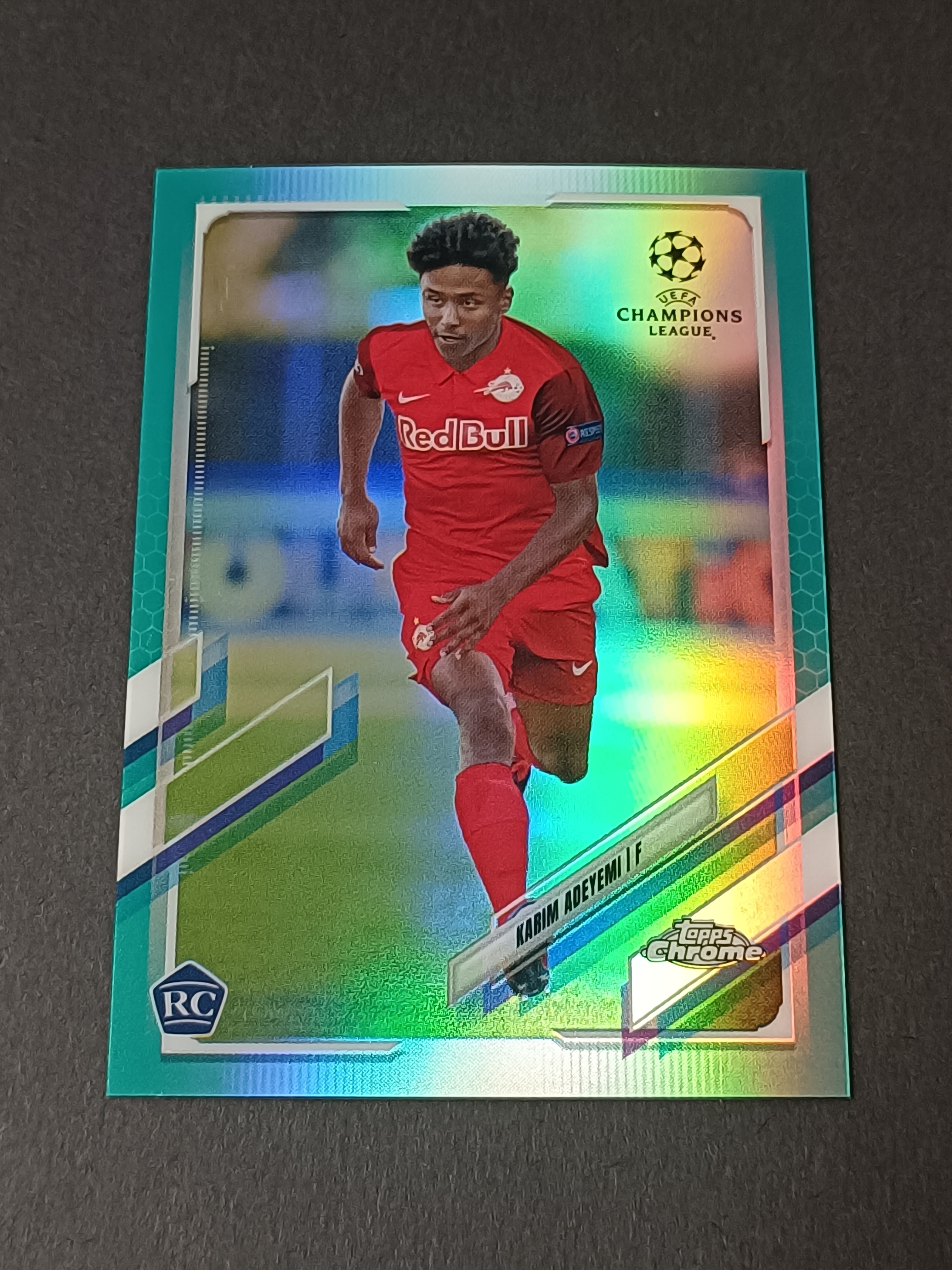 2020-21 Topps Chrome Karim Adeyemi RC 欧冠tc 萨尔茨堡红牛 德国跑车 阿德耶米 多特蒙德 199编 青折 收藏必备 卡品如图