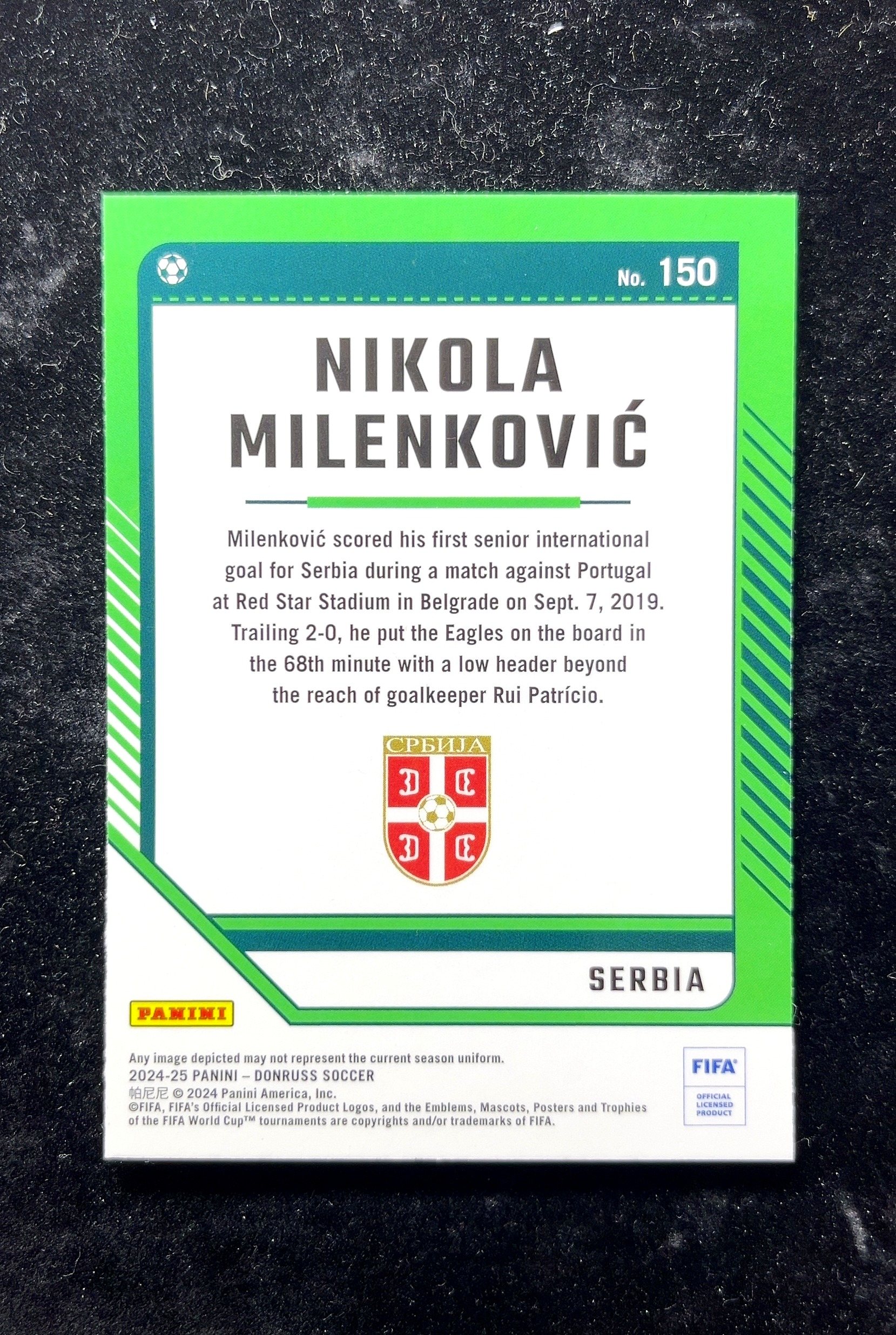 【小白1%代卖】2024-25 Panini Donruss Optic O版 Nikola Milenković 尼古拉·米伦科维奇 卡品如图 高价值 #150 SERBIA 塞尔维亚 0702