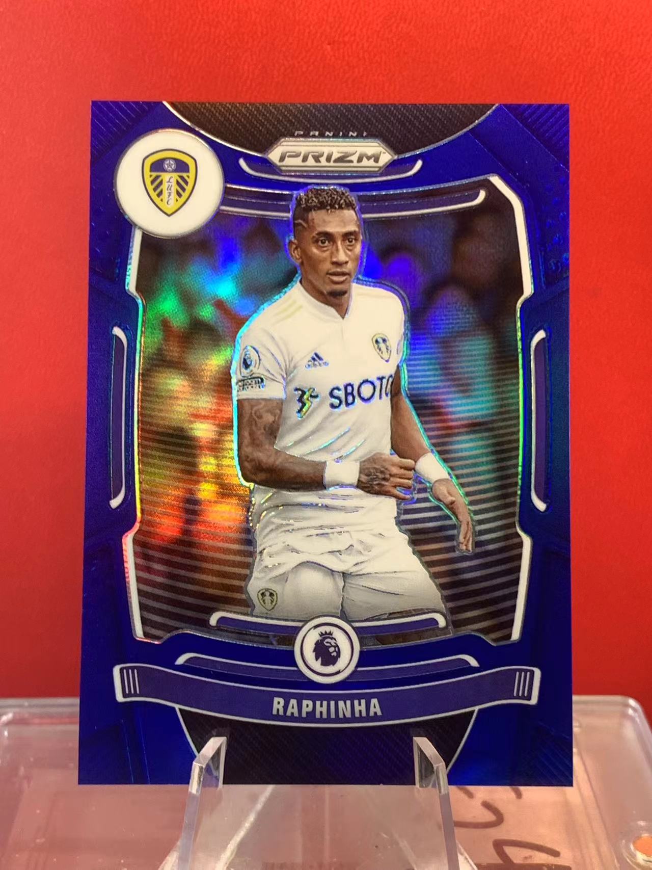 (詹叔代拍)2021-22 Panini Prizm Raphinha 英超 PZ 拉菲尼亚 巴西 利兹联 巴萨大腿 巴塞罗那 蓝折 316/340编 同背色 顺丰寄付 泰山