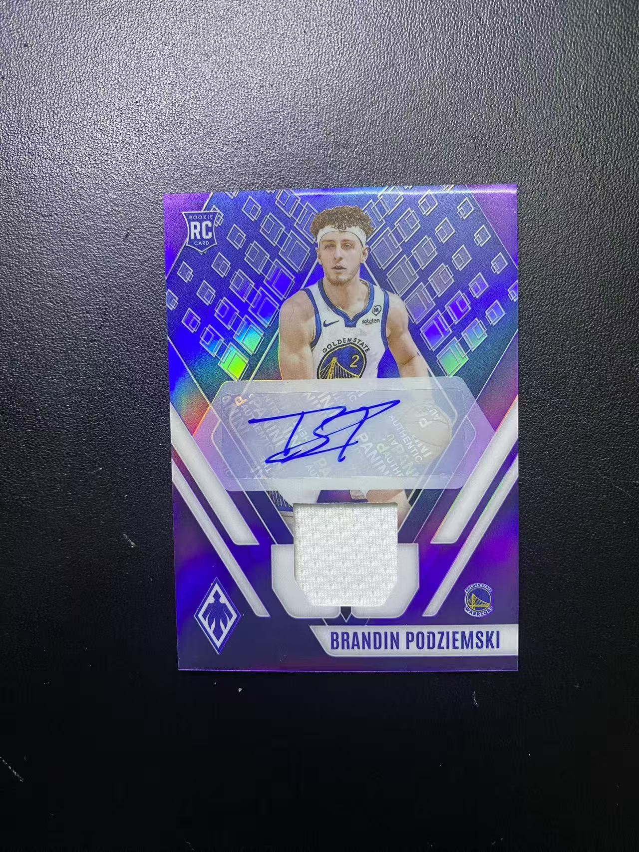 2023-24 Panini Phoenix Brandin Podziemski RC 勇士 新秀年 波杰姆斯基 凤凰 RJA 球衣 物料 切割 签字 紫折 99编 卡品如图 值得收藏 LR