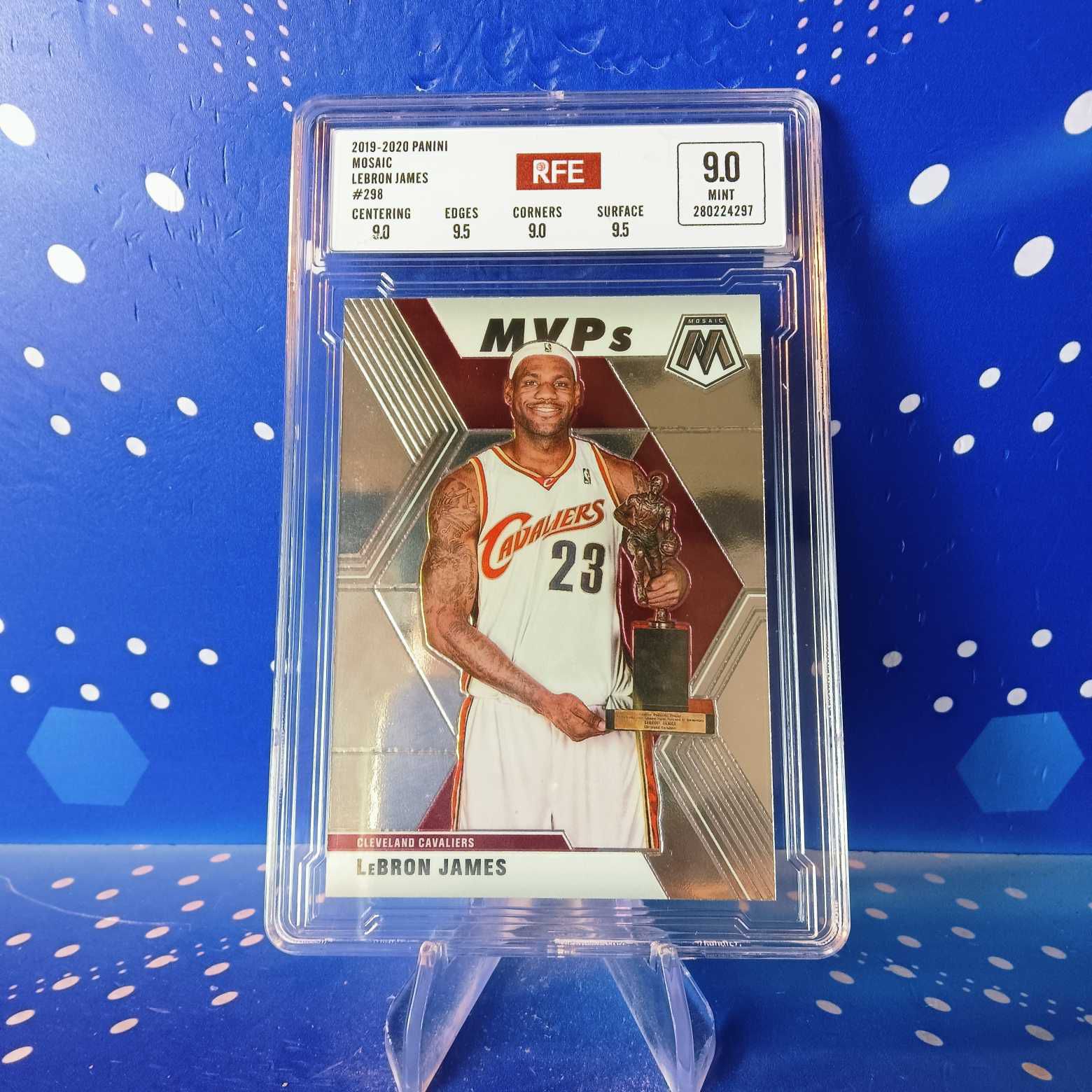 2019-20 Panini Mosaic 詹姆斯 评级卡 骑士 实卡精美稀有 品质保障 投资收藏必备 生日礼物(卡品如图 请看清再拍)【蓝色星球】