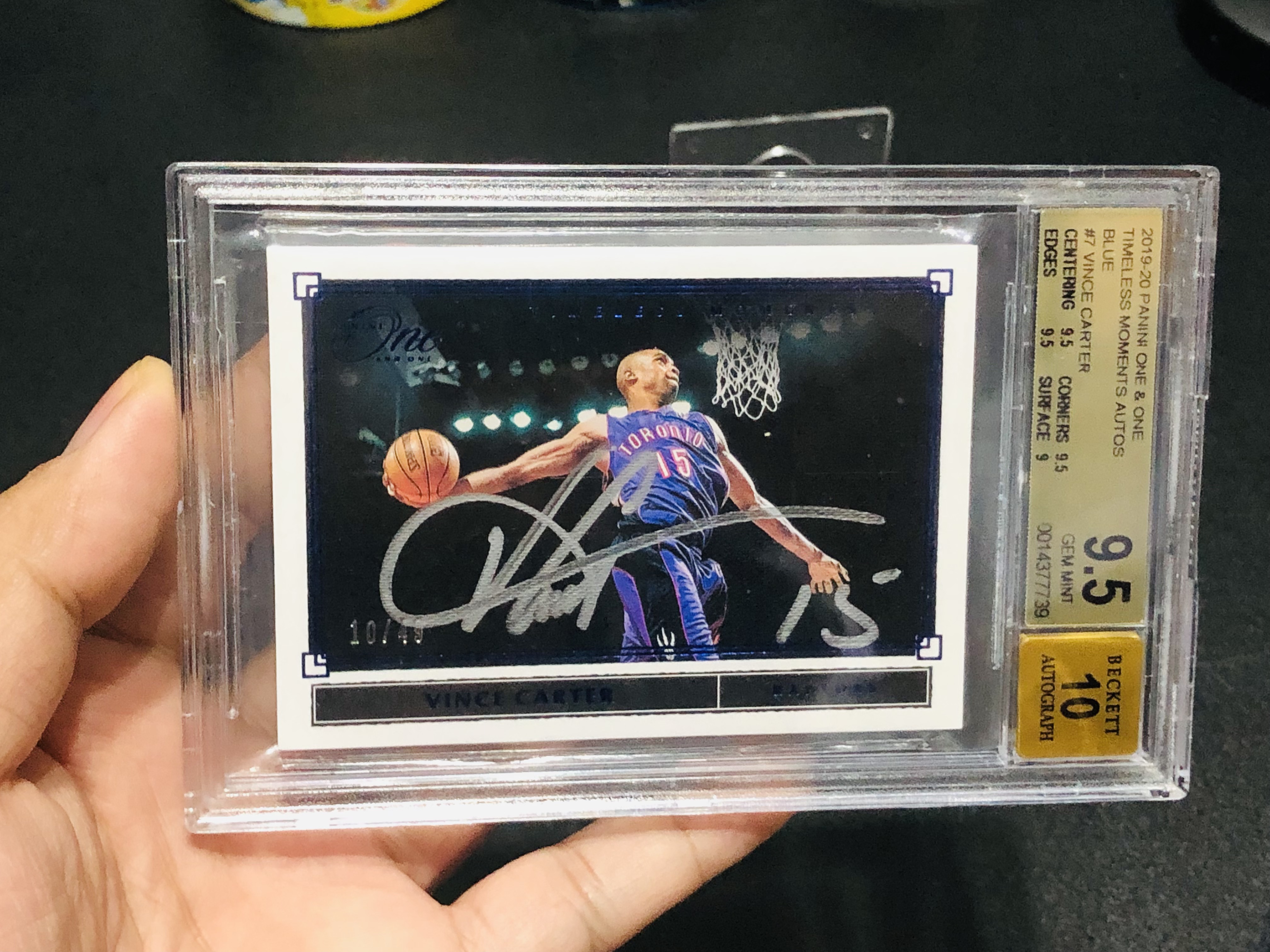 【喷子拍卖】2019 20 Panini One And One Vince Carter 元年 多伦多猛龙 飞人 文斯 卡特 Moment 时刻 签字 最美扣篮大赛选图 49编 卡签 墨迹超 