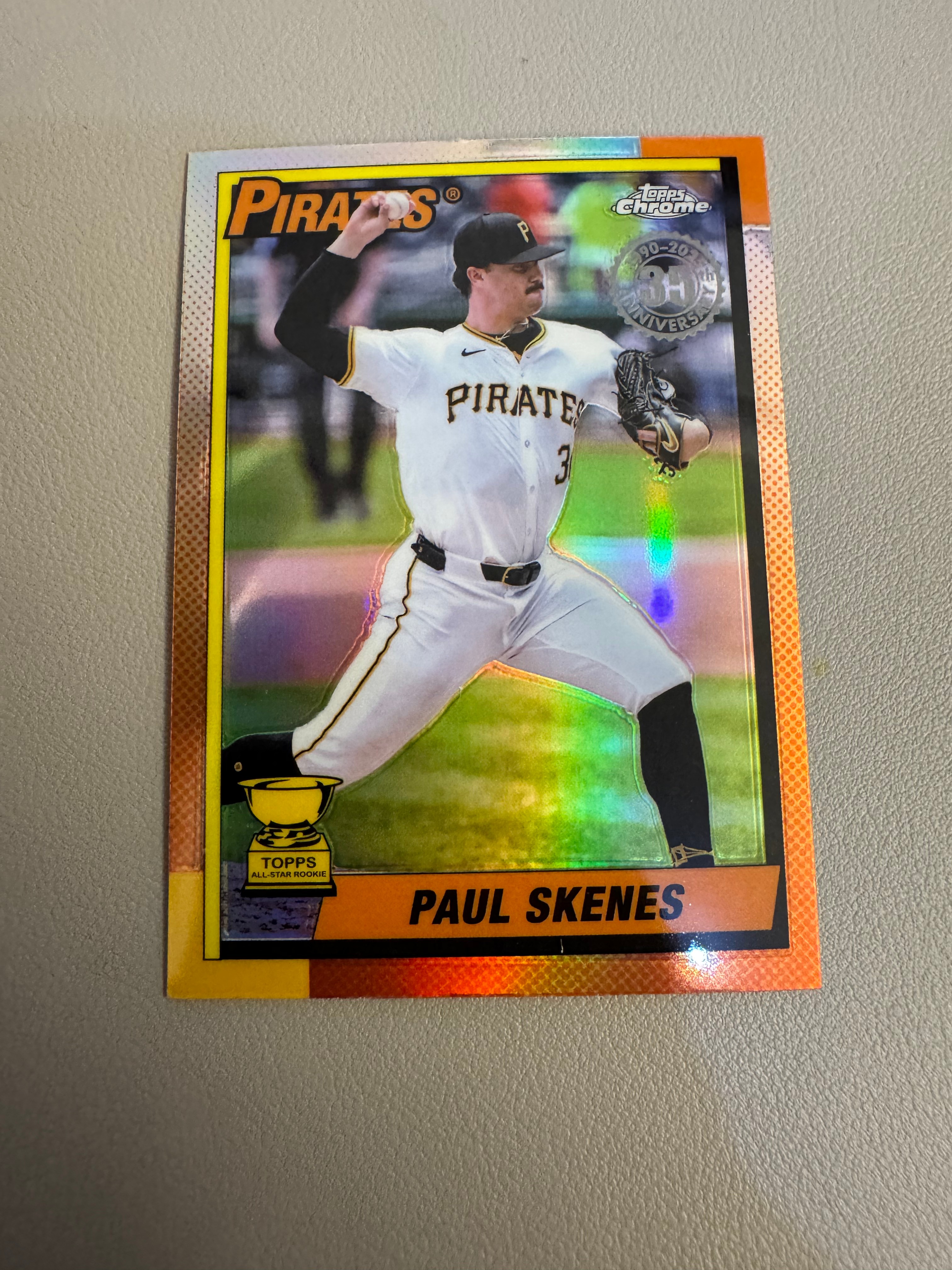 2025 Topps Chrome paul skenes 保罗 斯肯斯 35周年纪念版 特卡 收藏投资必备 第一张