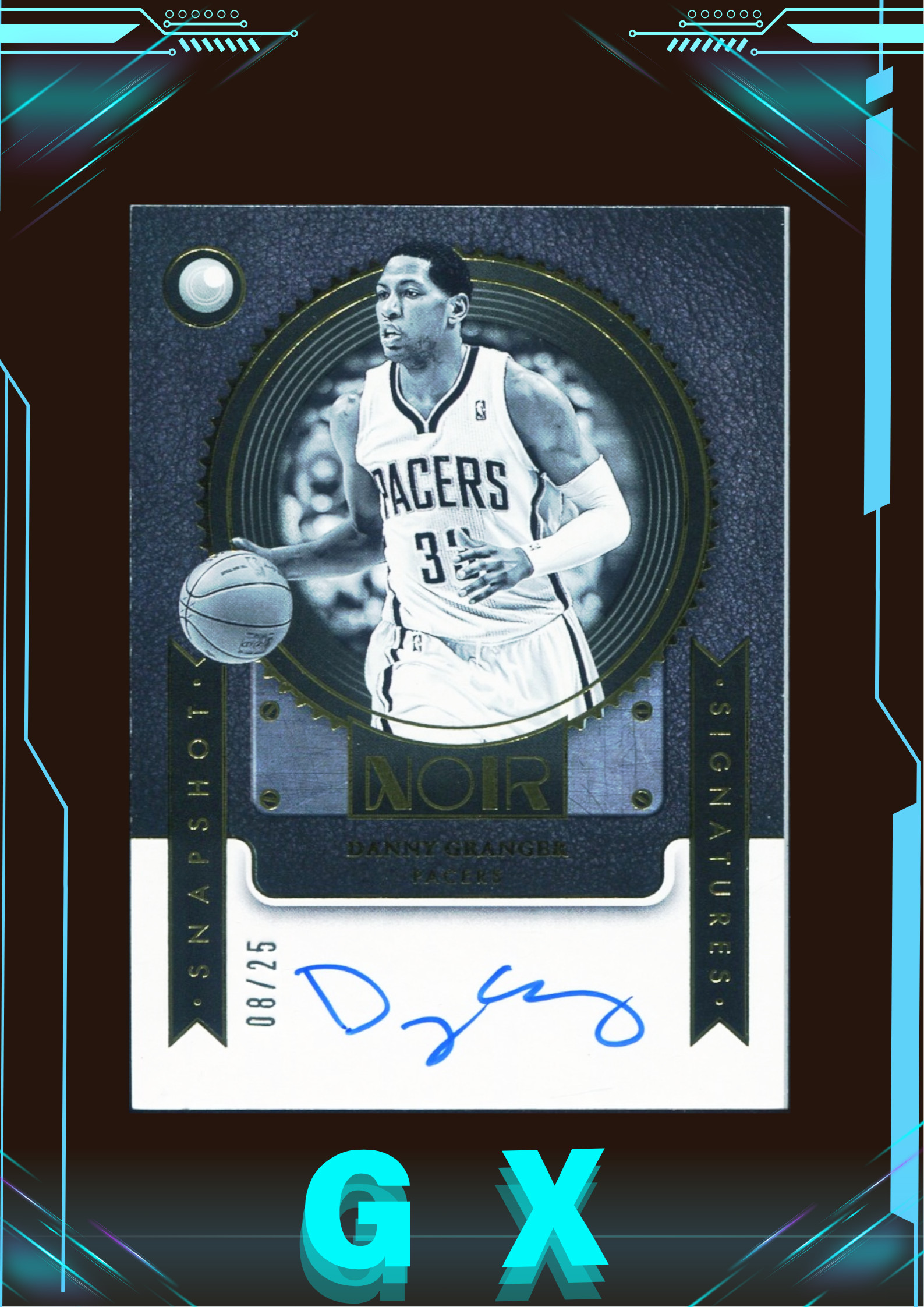 2024-25 Noir系列 丹尼·格兰杰 Danny Granger 8/25编 Snapshot 走秀签 卡签 签字 !【钩玄卡店】XXJ