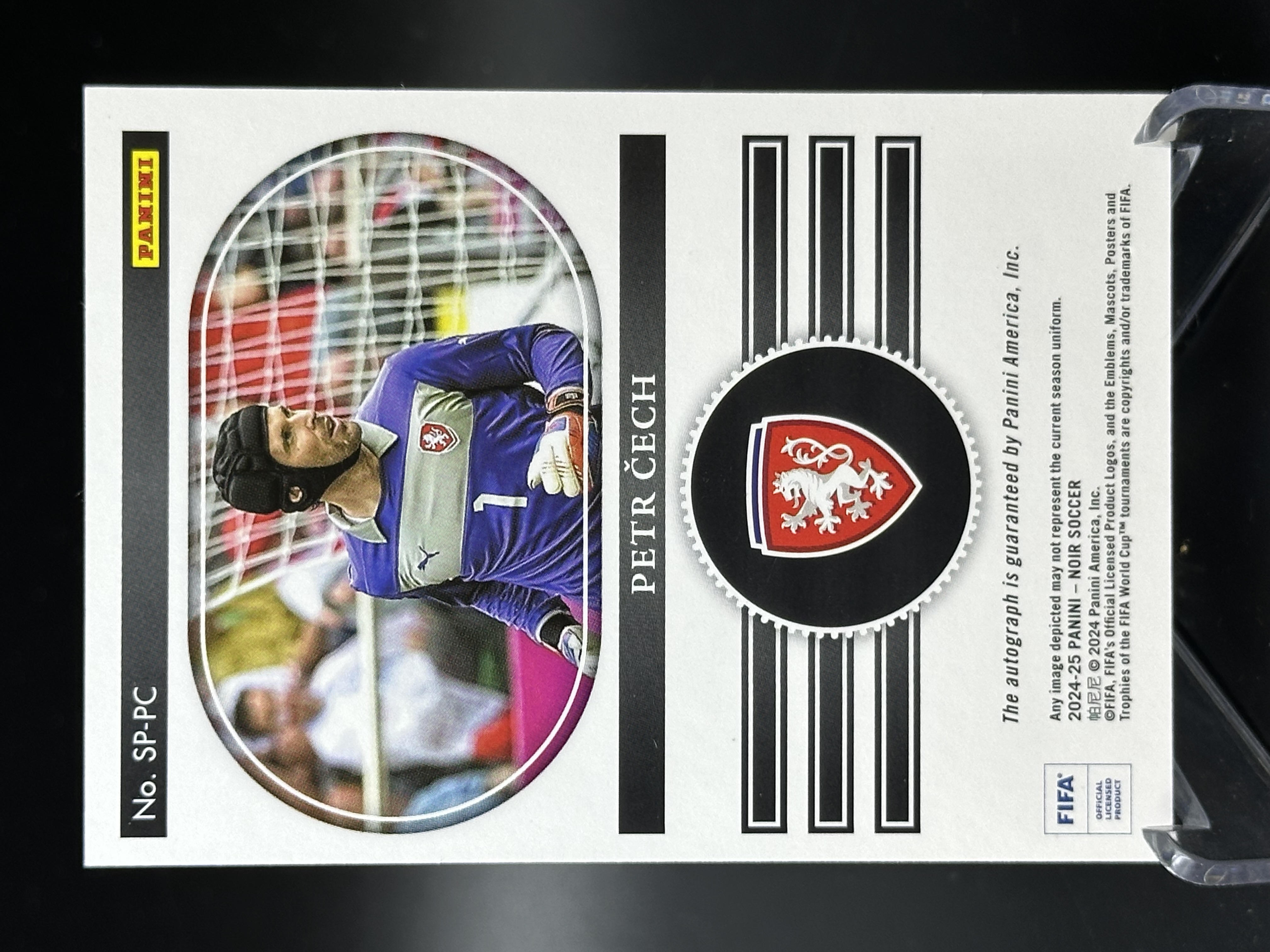2024-25 Panini Noir petr cech 【小黄拍卖】诺尔 切赫 切尔西 阿森纳 捷克 签字 卡签 24/49编 瑕疵如图「cese」