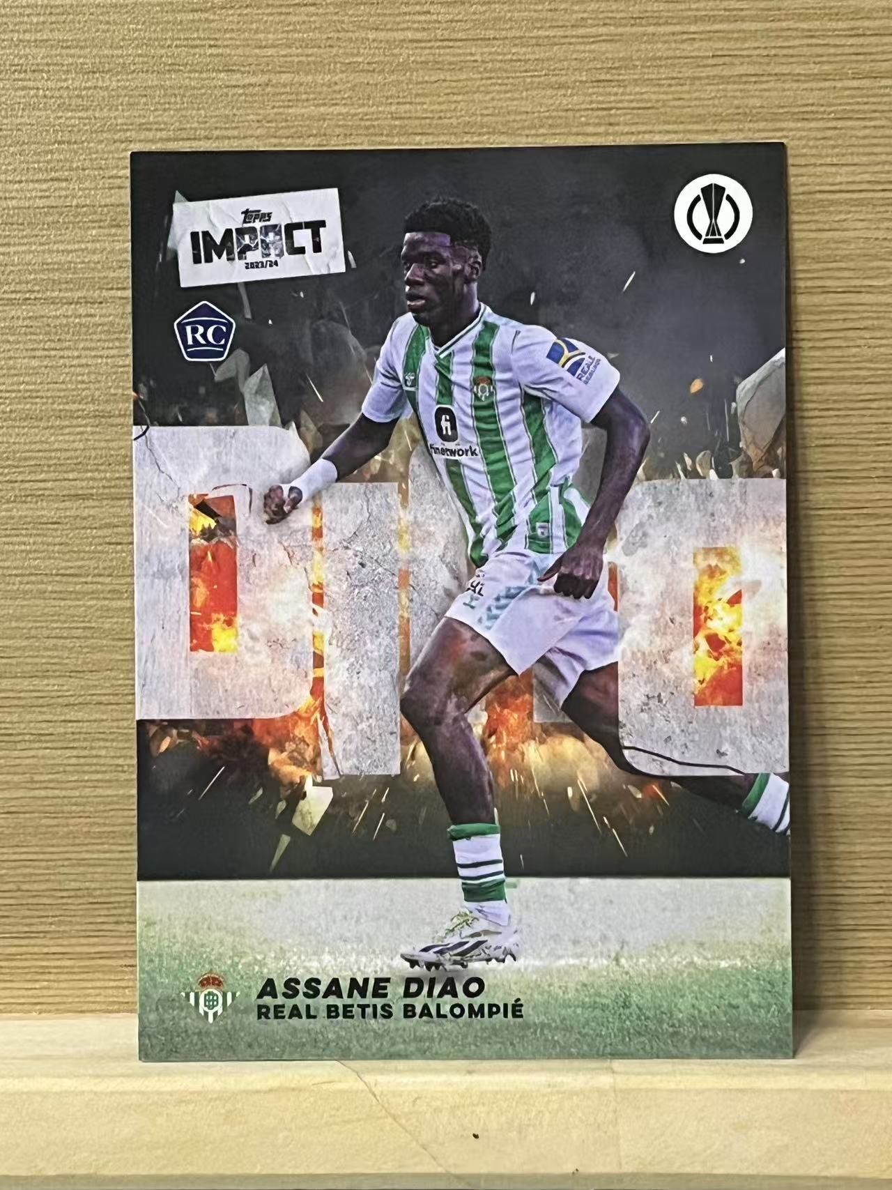 2024 Topps UEFA assane diao RC 阿萨内 迪奥 新秀 皇家贝蒂斯 欧冠 冲击盒 实卡精美 收藏必备 A56