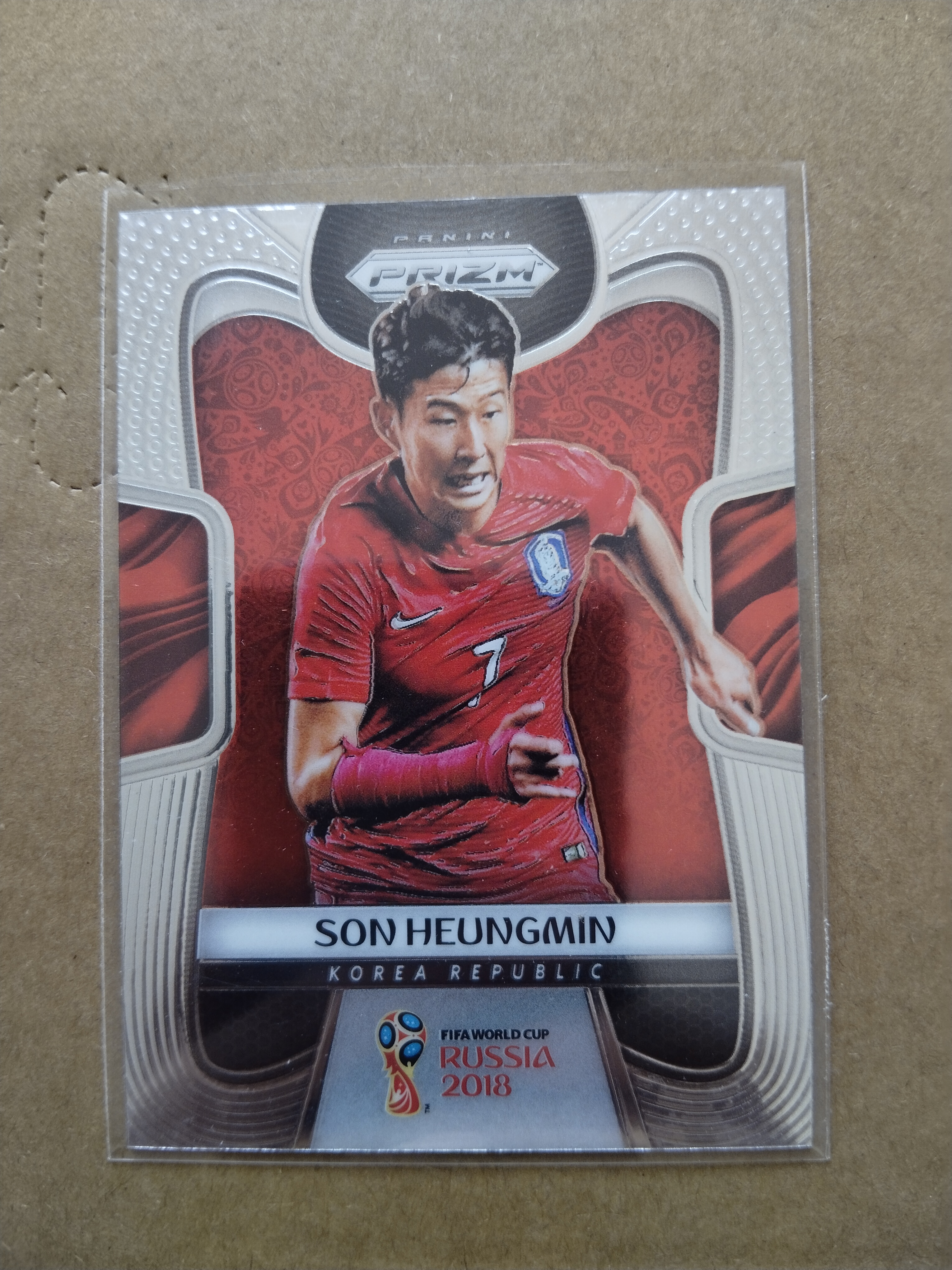 (竞拍前先阅读描述)PANINI帕尼尼 2018俄罗斯世界杯PRIZM 普卡base 韩国 孙兴慜 第2张凑套必备 品相如图