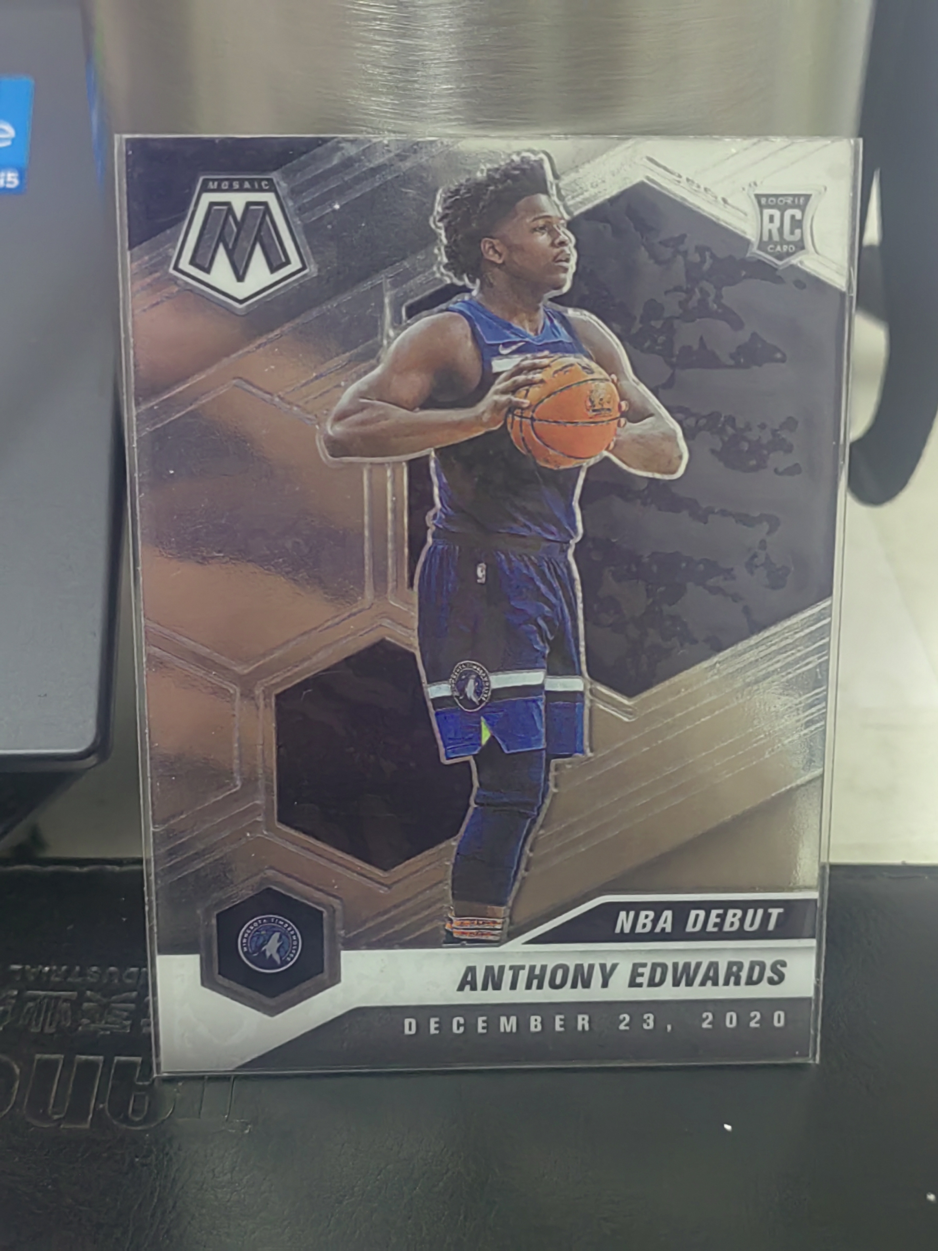 2020-21 Panini Mosaic Anthony Edwards RC 马赛克 新秀 安东尼 爱德华兹 华子 森林狼 篮 白边白角 不保卡品 卡品如图