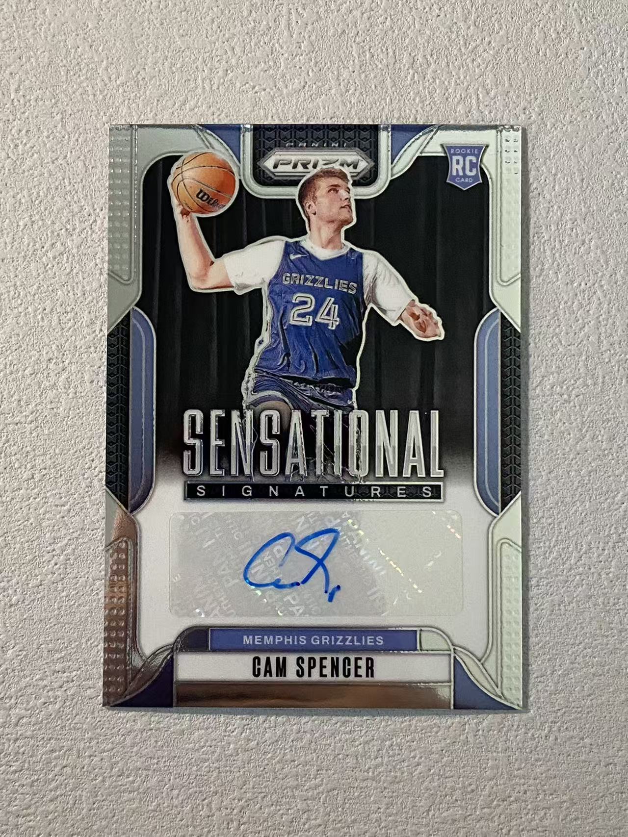 2024-25 Panini Prizm Cam Spencer RC pz 灰熊 新秀rc 斯潘塞 签字 SS签 收藏必备