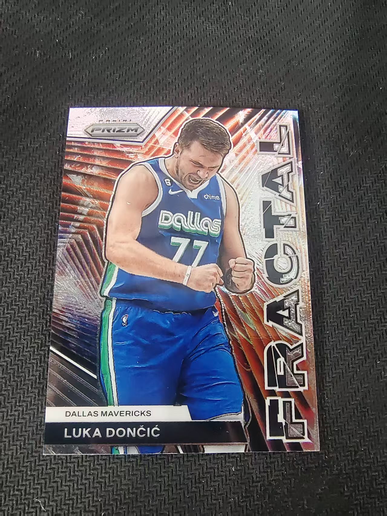 【可合并,不累计】2023-24 Panini Prizm Luka Doncic 卢卡 东契奇 独行侠队 fractal 特卡 PZ 划痕 边角微瑕 介意勿拍 #2