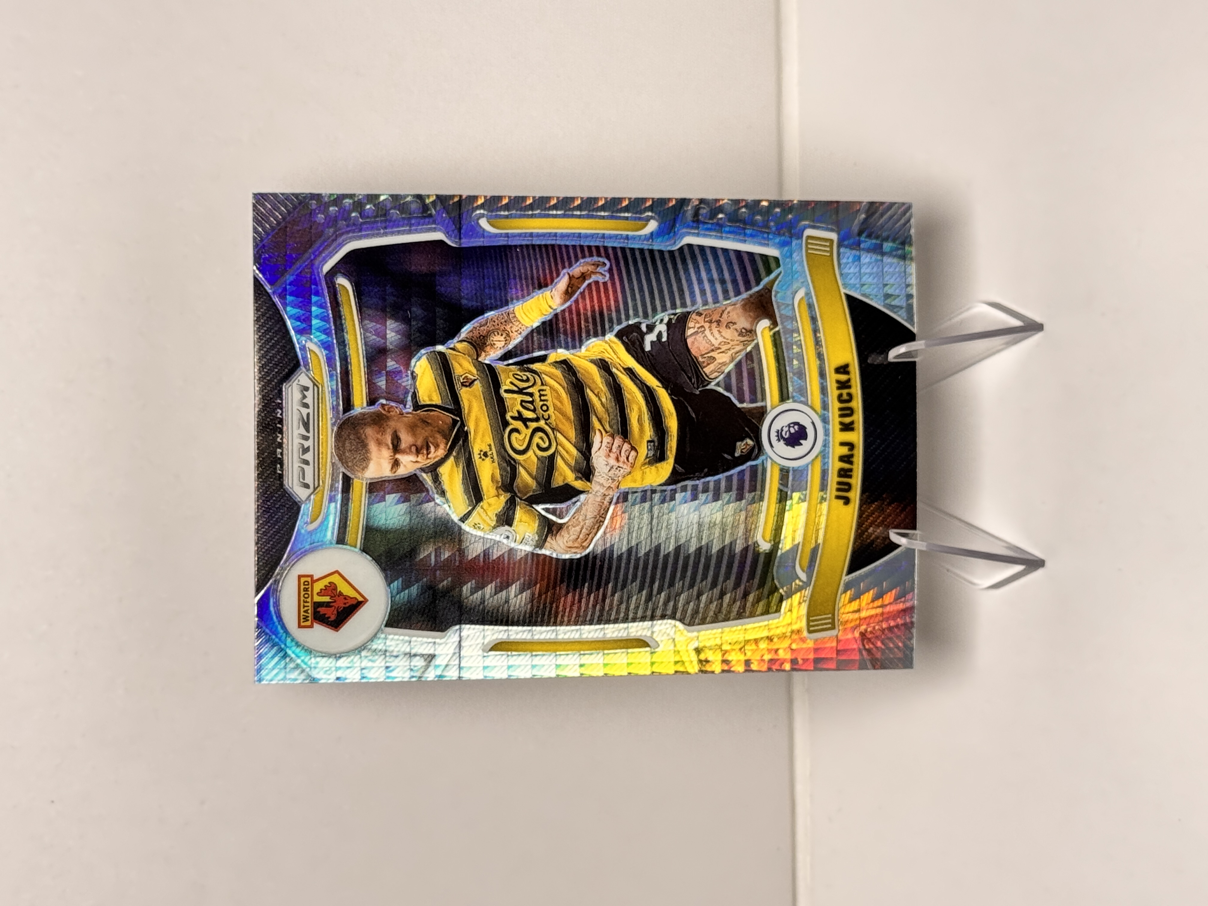 2021-22 Panini Prizm Juraj Kucka 英超PZ 库茨卡 沃特福德 银折 折射 实卡精美 收藏必备 卡品如图 【星爷代拍】A2-1
