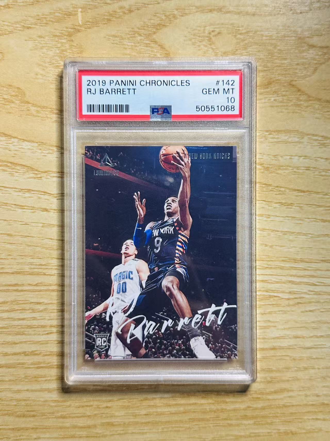 2019-20 Panini Chronicles R.J. Barrett 嘿嘿代卖 编年史 RJ 巴雷特 新秀 RC 聚光灯 PSA10 尼克斯 大狙 收藏必备