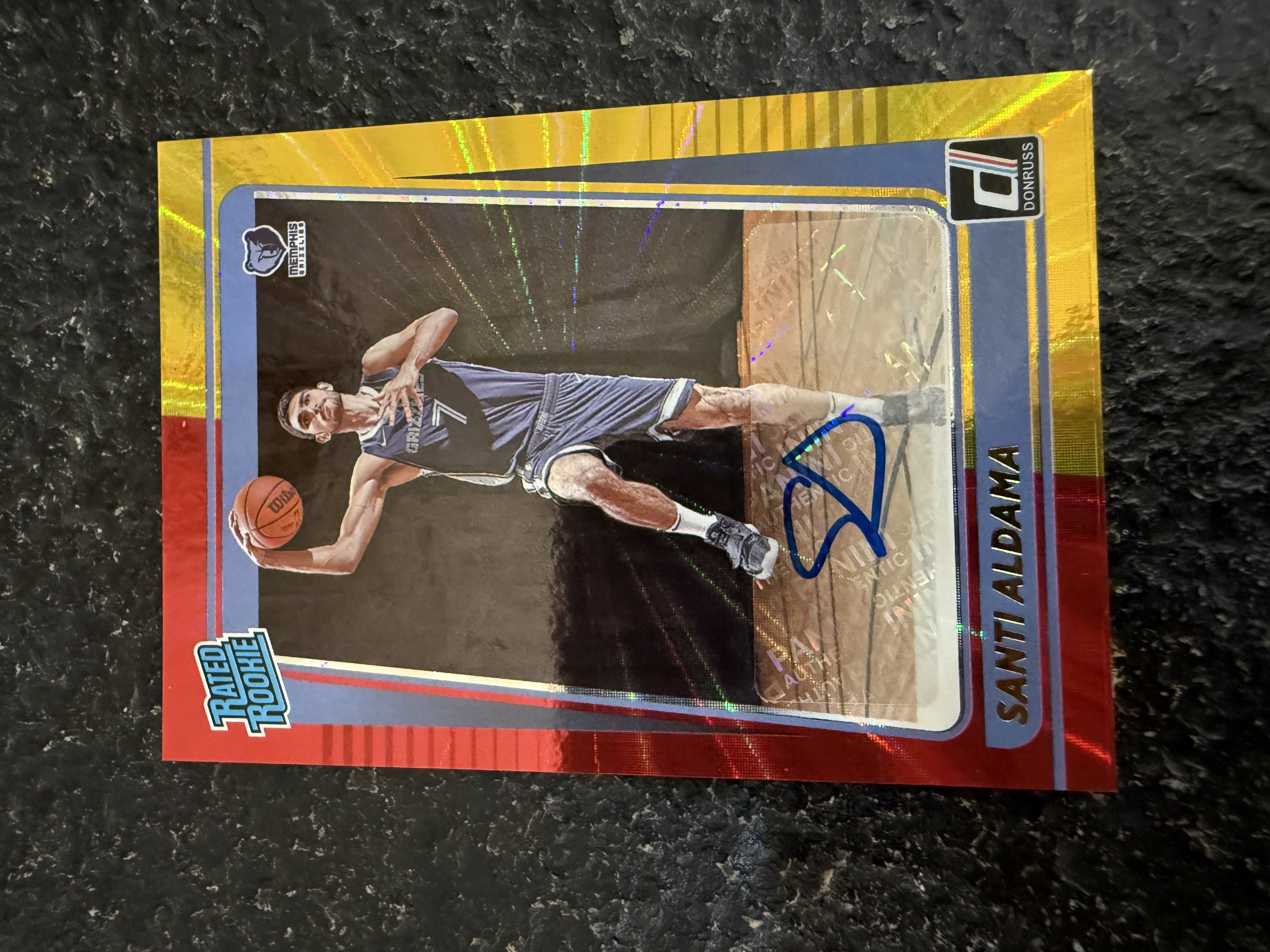2021-2022 PANINI DONGRUSS 新秀RC 阿尔达玛 灰熊 贴签 红金佛光折 稀有折射 凑套收藏佳品 卡品如图 拍前细看备注