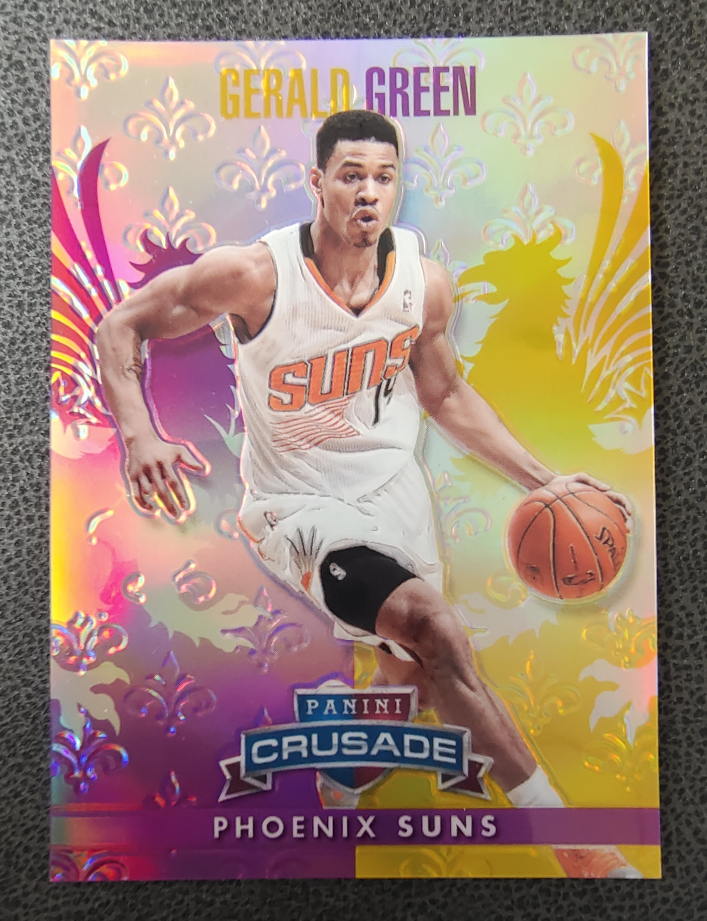 2013-14 Panini Crusade Gerald Green 菲尼克斯 太阳队 杰拉德 格林 十字军 紫折 10/49 07年扣篮大赛冠军