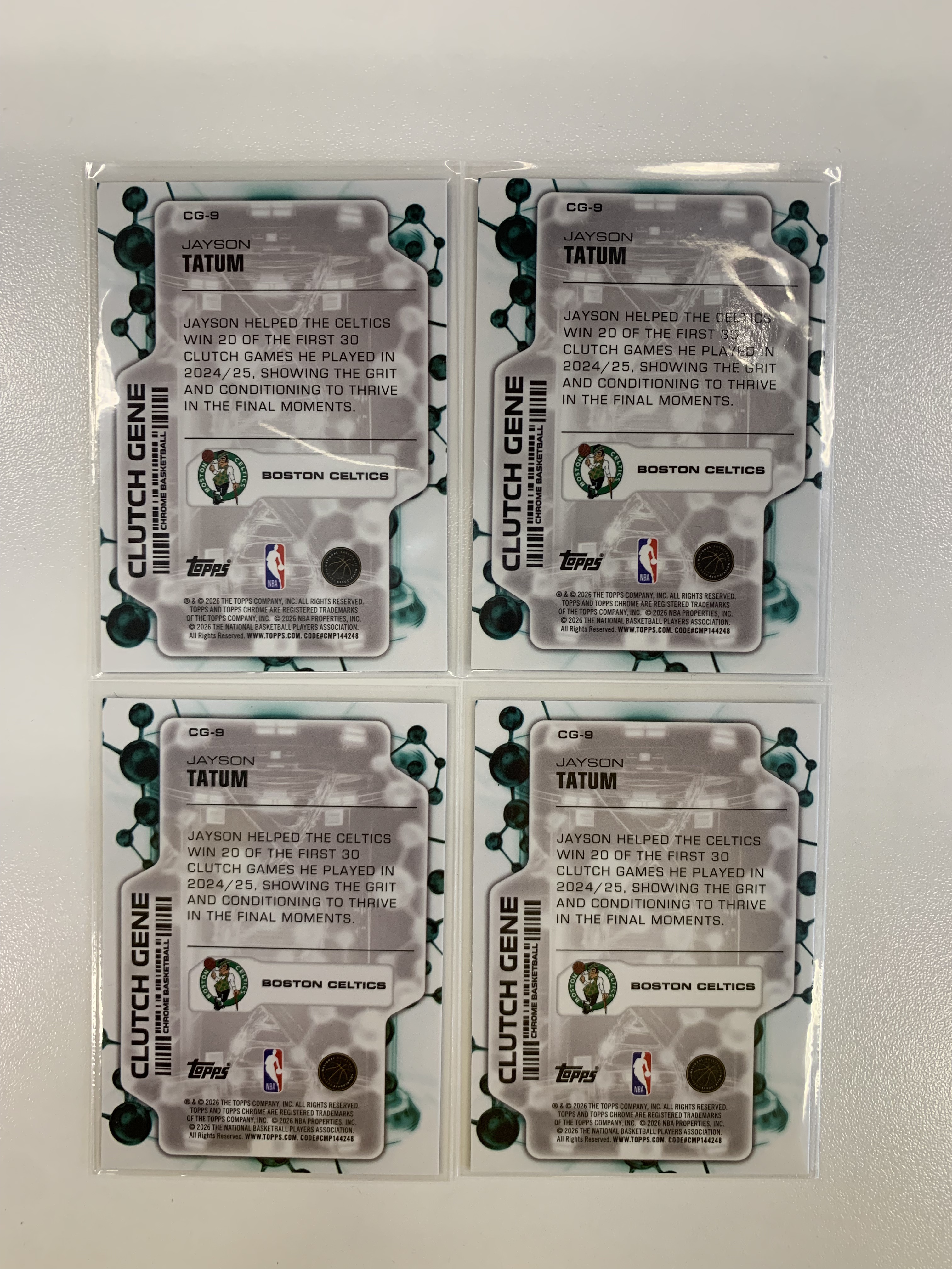 2025-26 Topps Chrome Update Jayson Tatum 杰森塔图姆 Clutch Gene基因特卡打包 凯尔特人 ALG