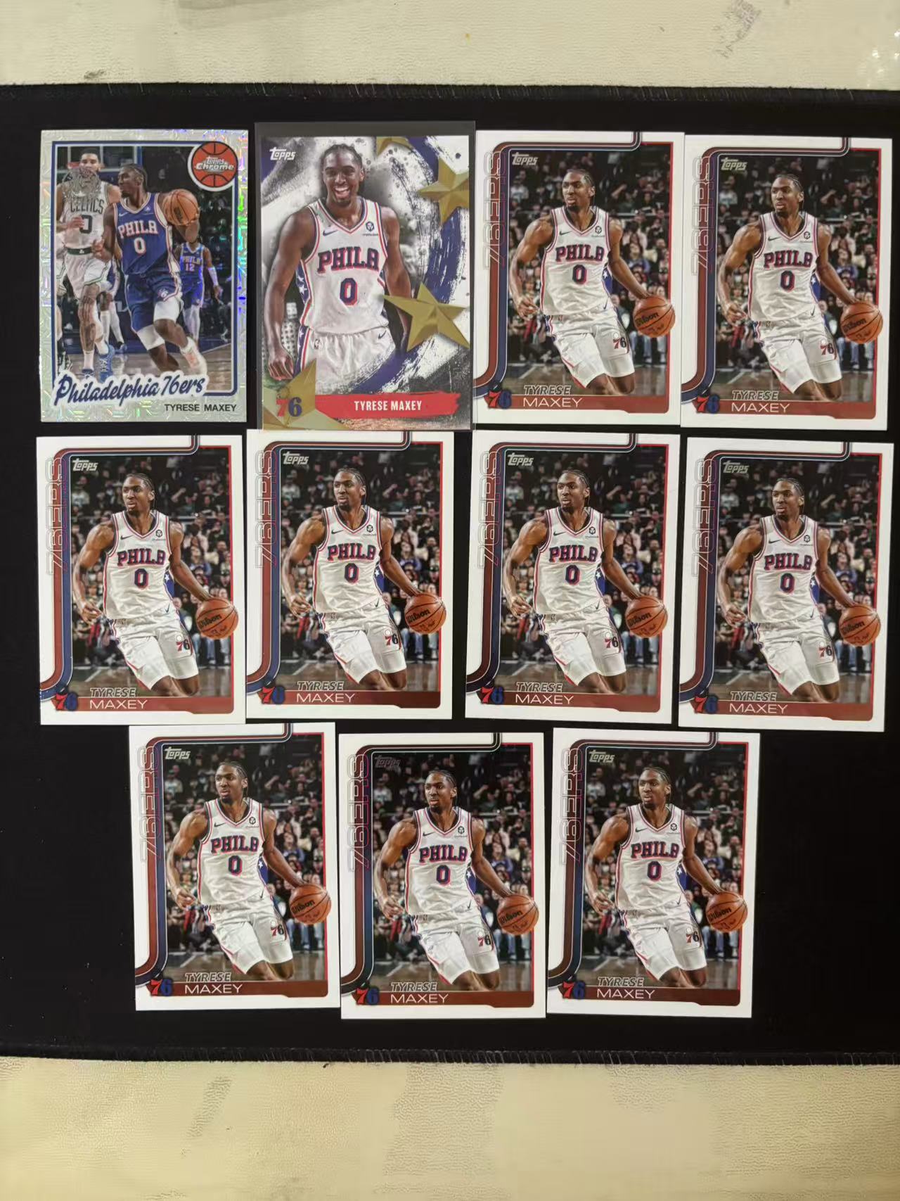 【星辰】TOPPS 2025 特雷西 马克西 76人 折射 45周年 MOJO折 星星 特卡 BASE 打包