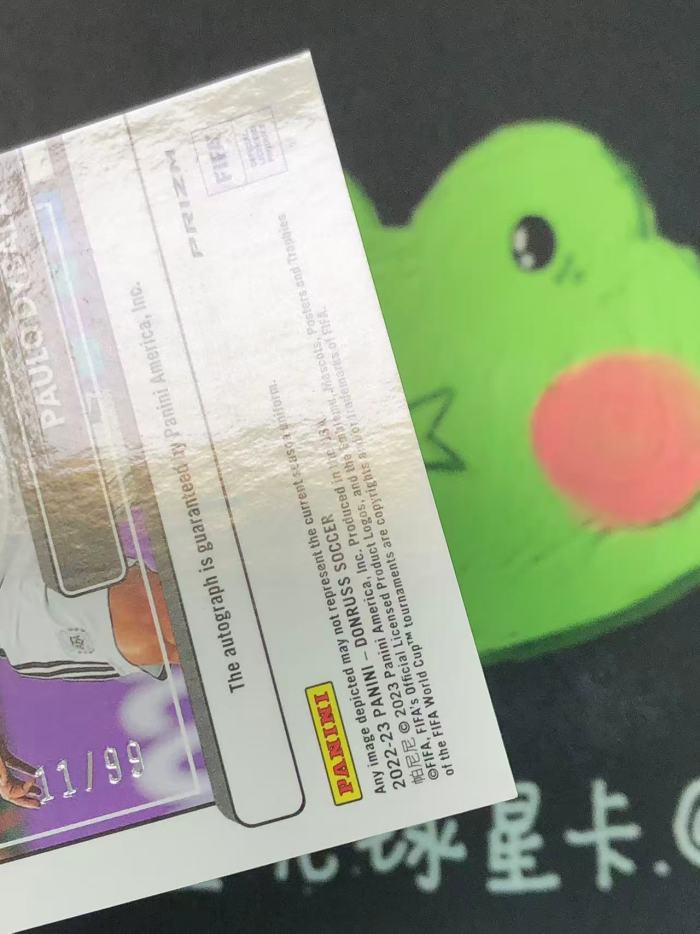 2022-23 Panini Donruss Paulo Dybala 杜蕾斯 阿根廷 保罗 迪巴拉 99编 签字 蓝折 小魔仙 尤文图斯 微瑕如图【ZYP代拍】KZ23